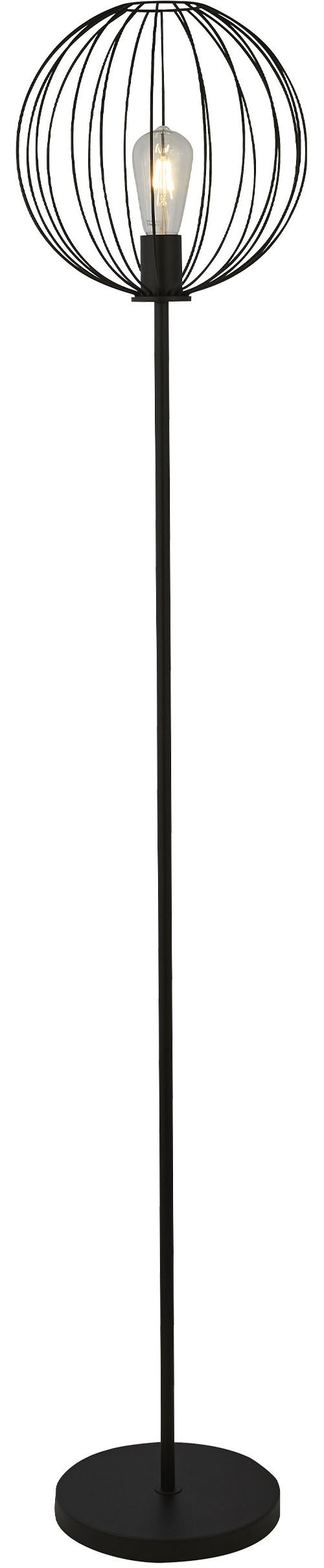 Searchlight Stehlampe »Rondo Standlampe - Schwarzer Drahtrahmen« E27 1 Stk.