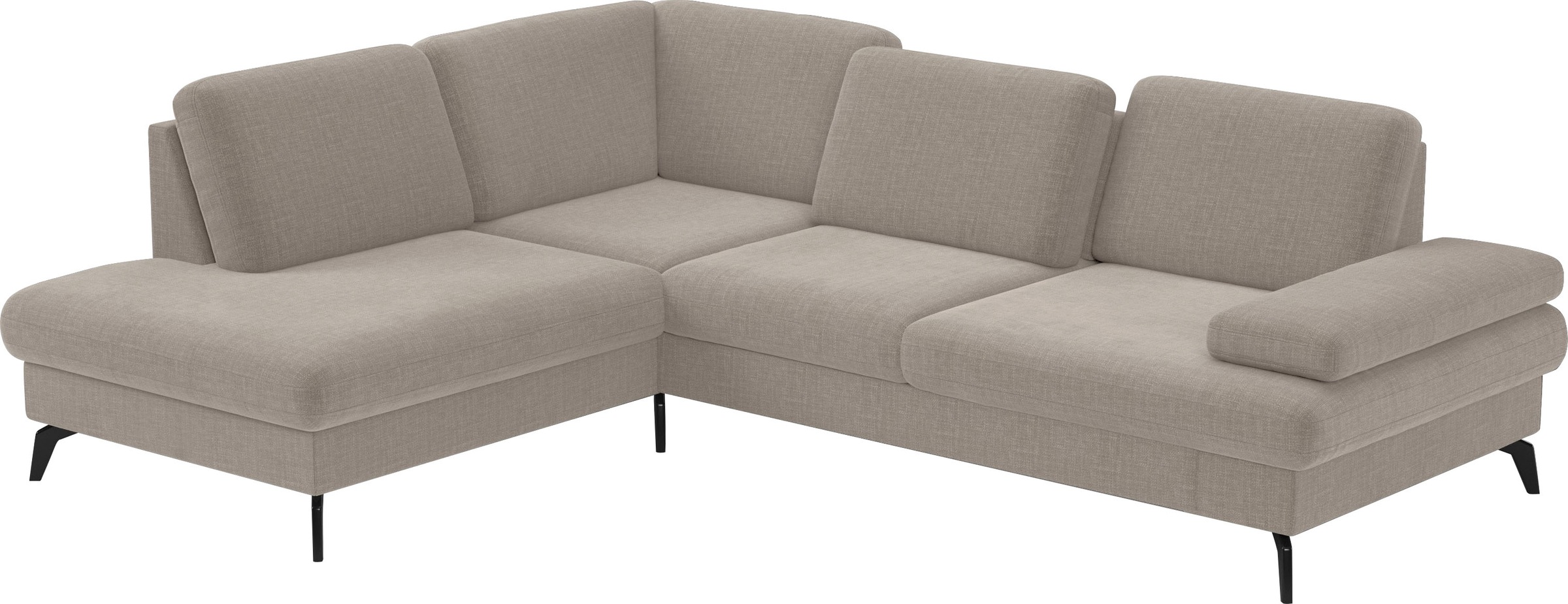 sit&more Ecksofa »Morris L-Form, inkl. Sitztiefenverstellung«, wahlweise mit Armteilverstellung, Bettfunktion & Bettkasten