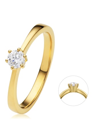 ONE ELEMENT Diamantring »0,2 ct Diamant Brillant Ring aus 585 Gelbgold« kaufen