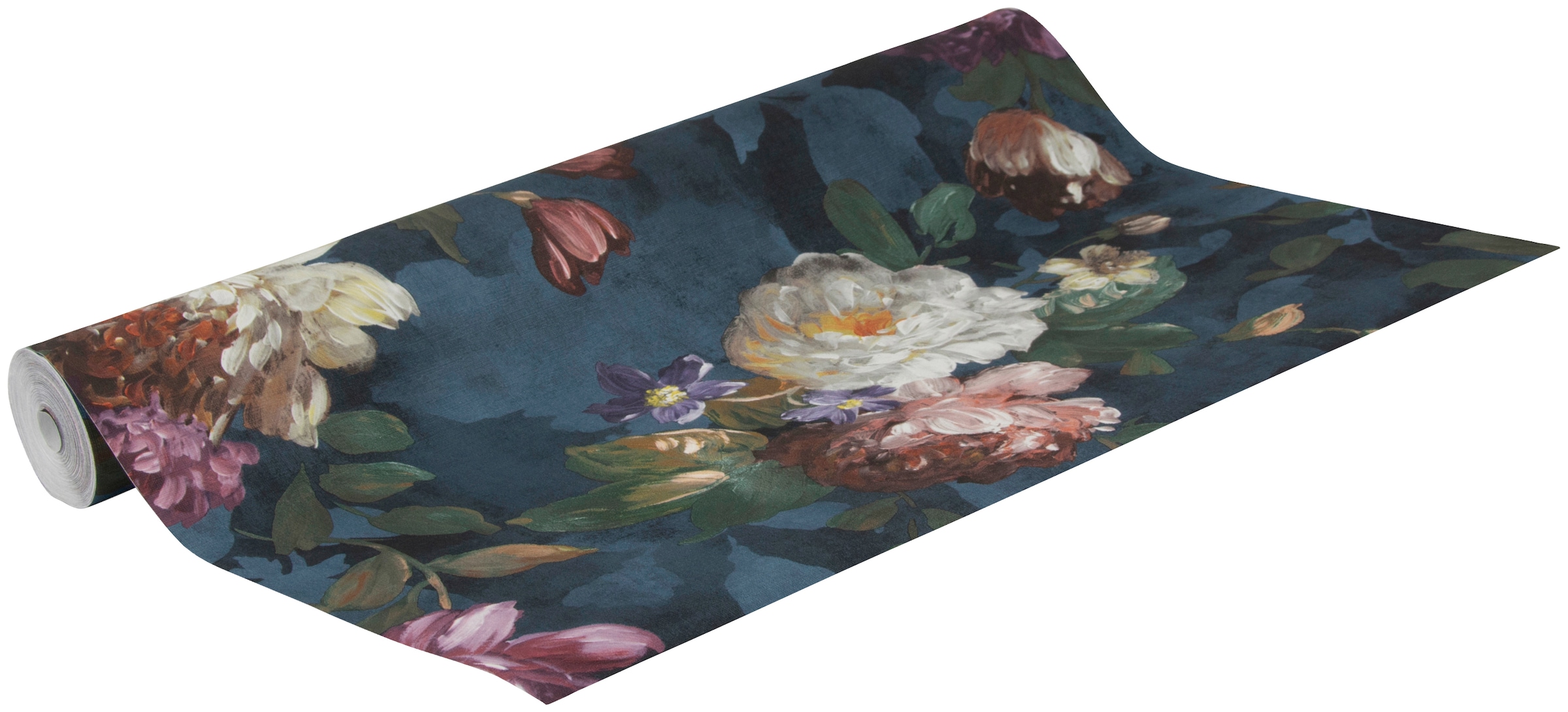 Superfresco Easy Vliestapete »Isab«, geblümt, Dunkelblau - 10mx52cm