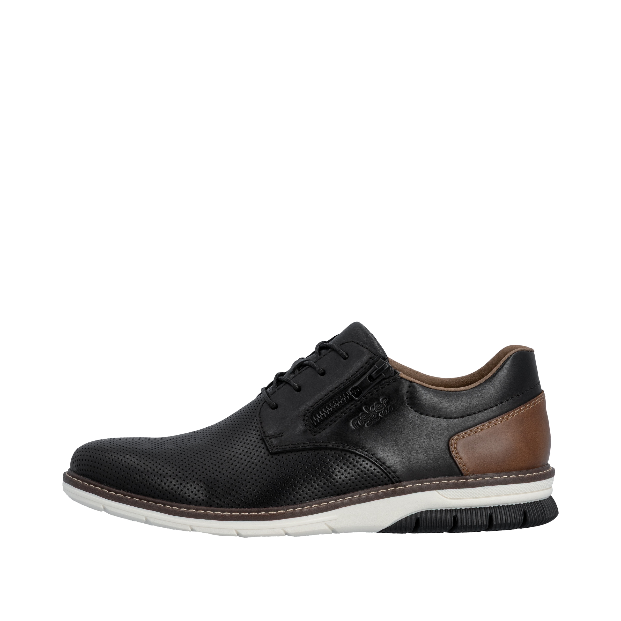 Rieker Schnürschuh  Halbschuh, Freizeitsneaker, Casual-Schnürer mit Perforation