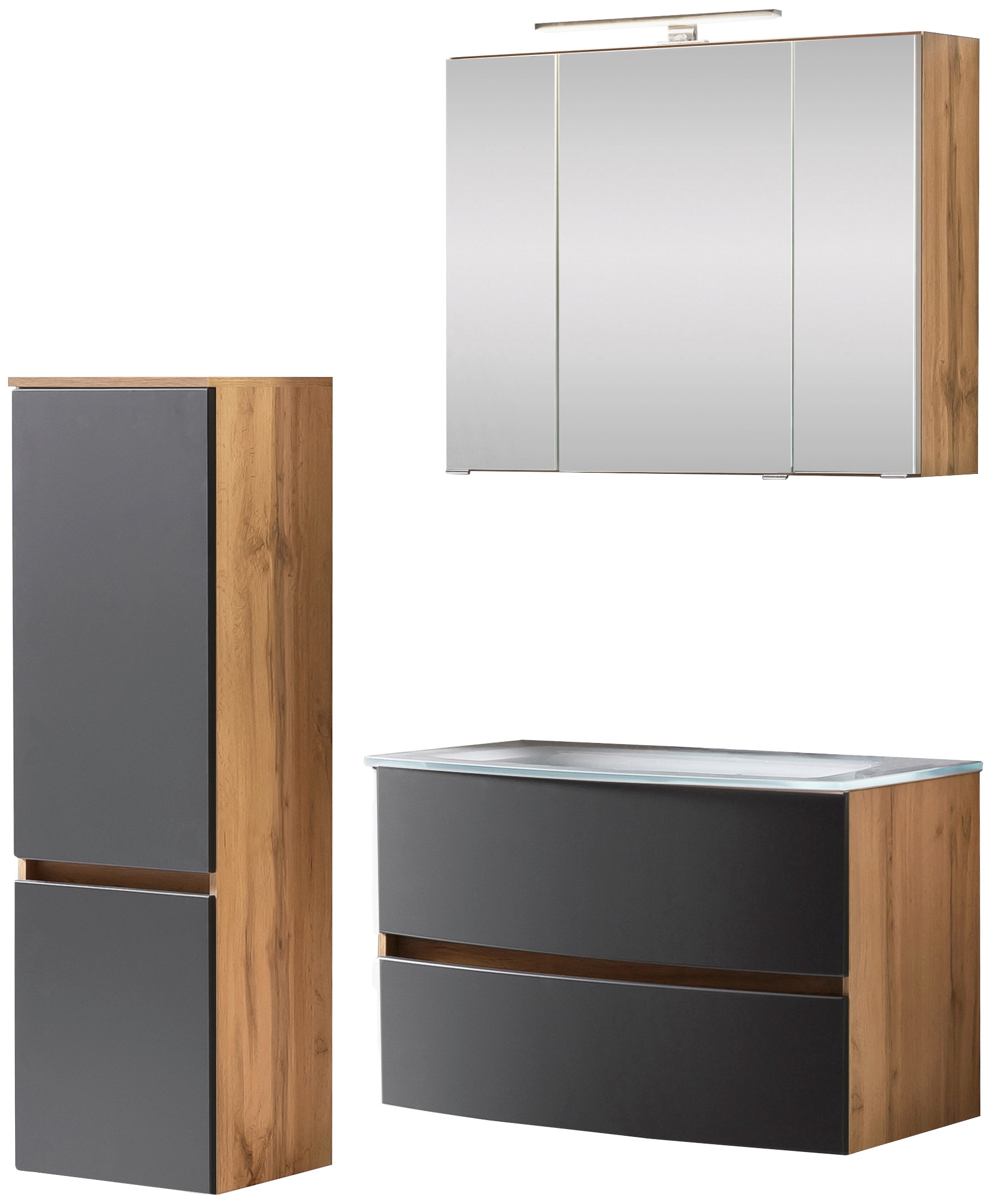 welltime Badezimmer-Set »Kaunas« Set, 3 Stk. tlg. günstig online kaufen