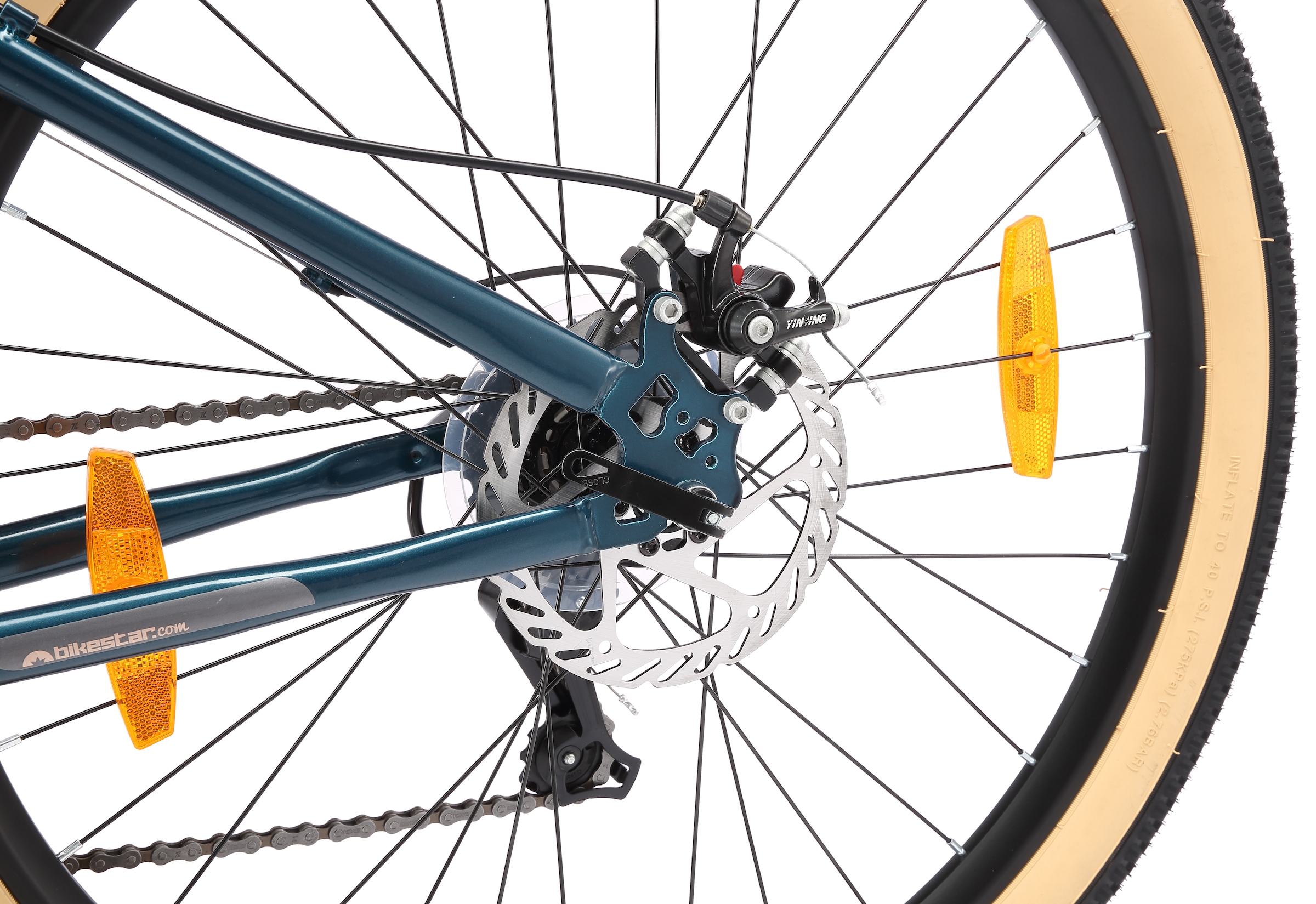 Bikestar Mountainbike 21 Gang Shimano RD-TY300 Schaltwerk Kettenschaltung für Damen und Herren, Kettenschaltung
