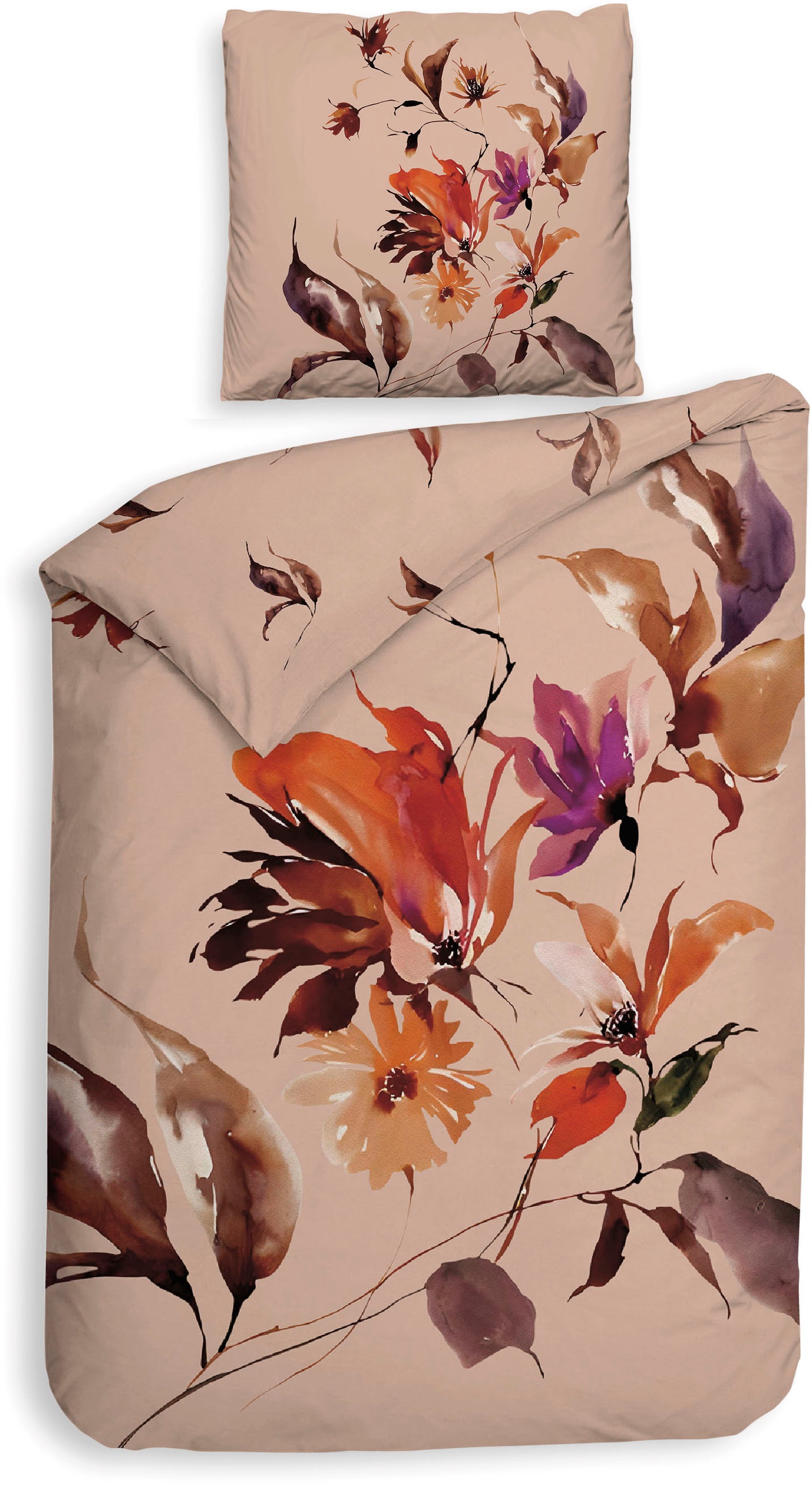 Heckett & Lane Wendebettwäsche »Thor«, Blumen Design, 100% Baumwolle ab 135 günstig online kaufen