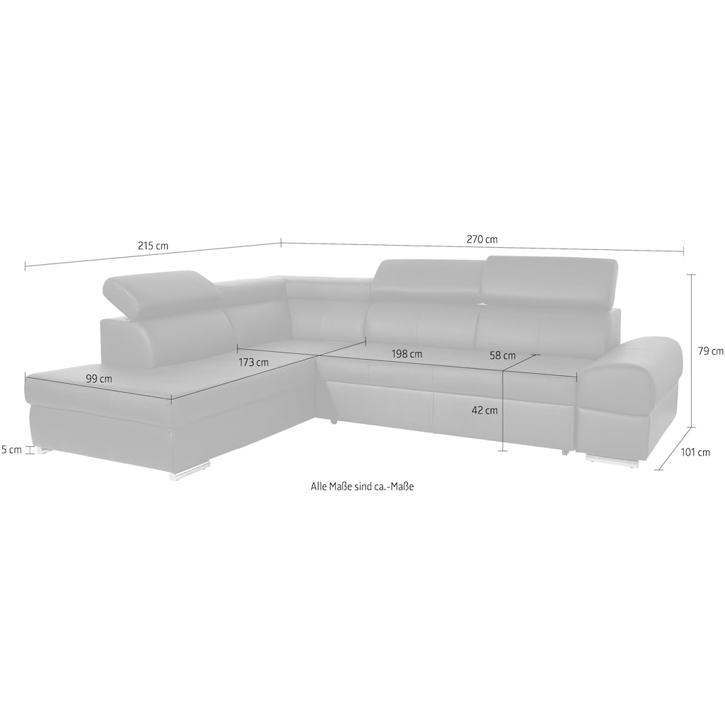 sit&more Ecksofa »Broadway«