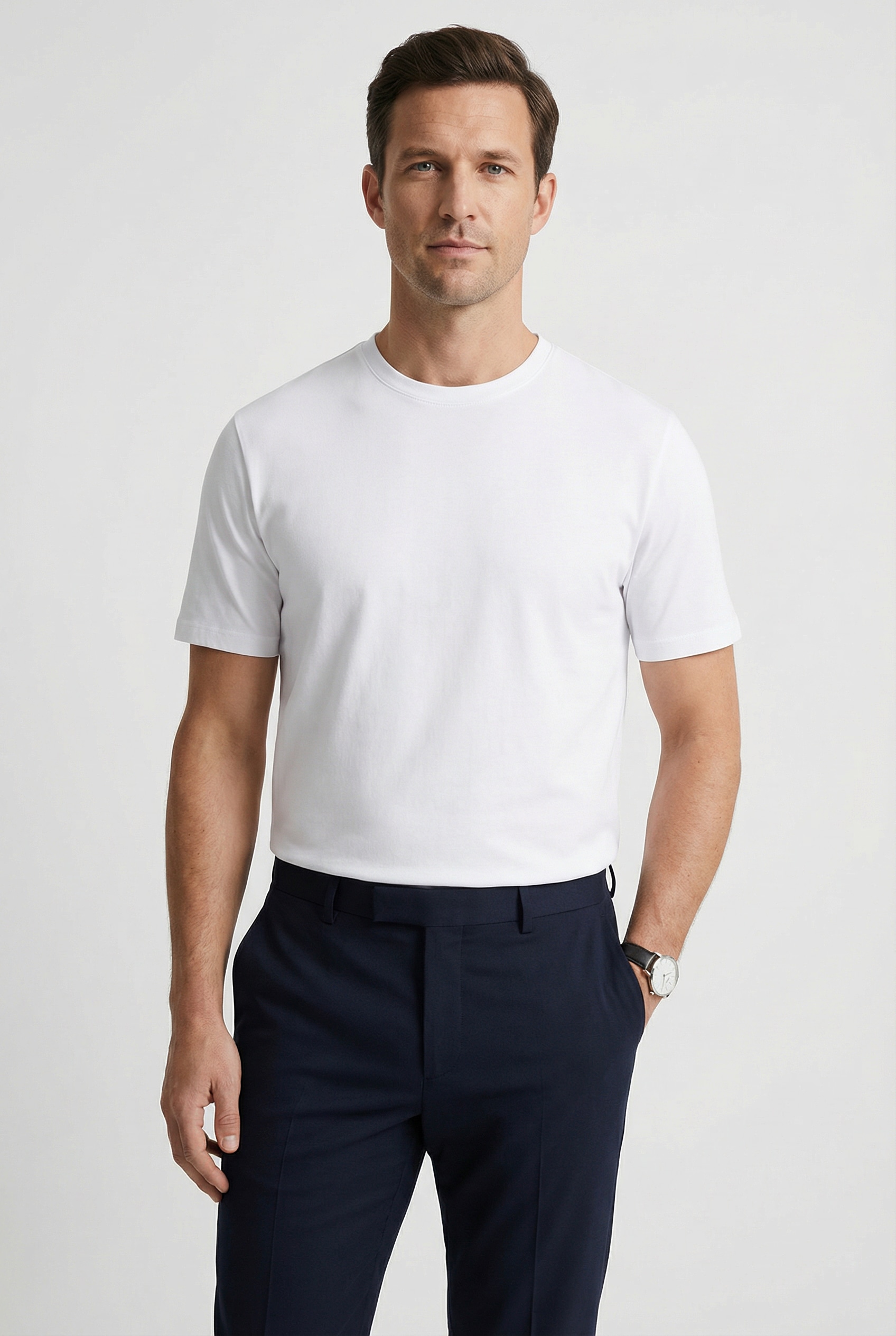 HUGO T-Shirt »BLUE Naolo« Packung, 2 Stk. mit Markenlabel am Saum