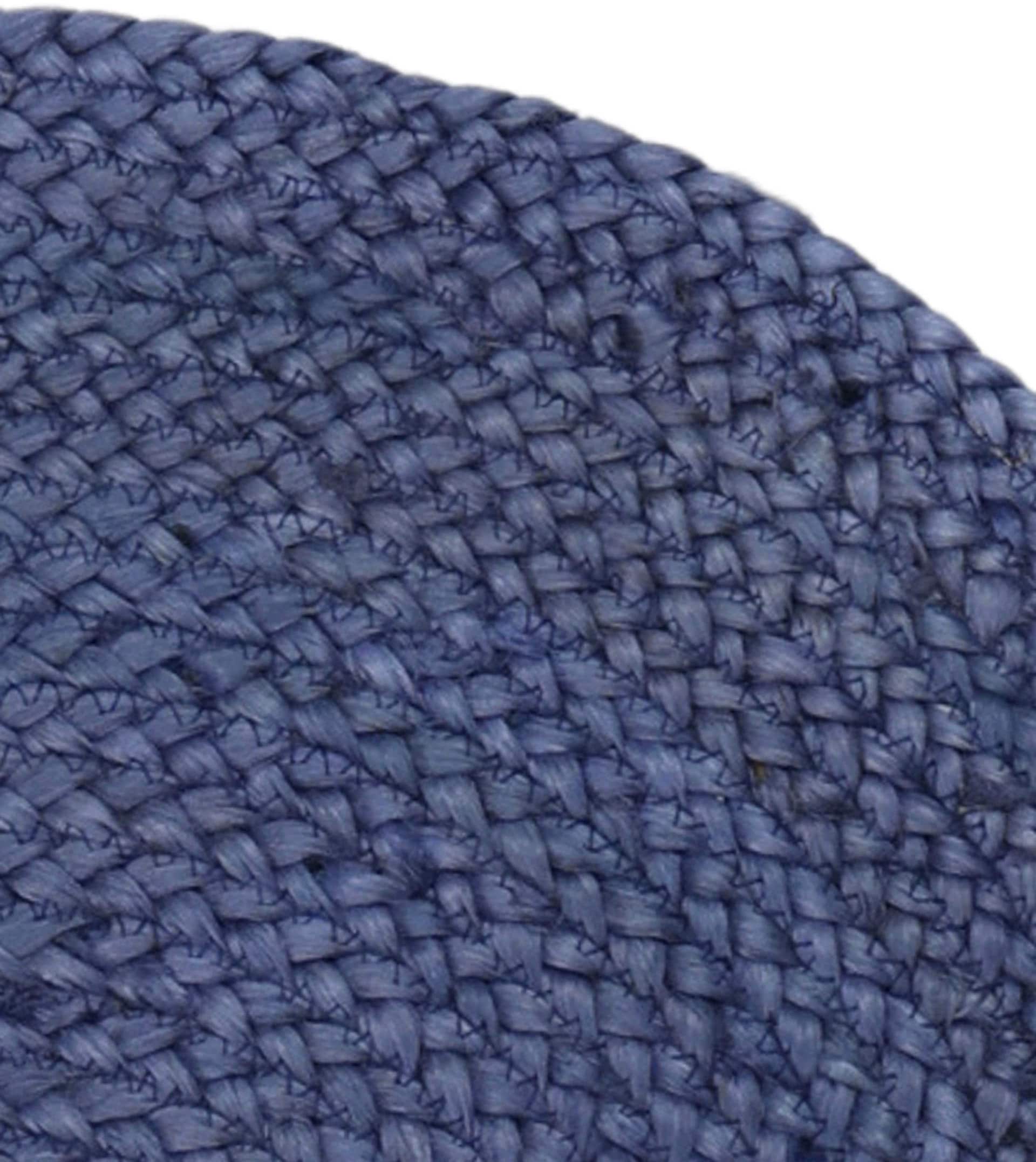 carpetfine Teppich »Alia Juteteppich«, wolkenförmig, 10 mm Höhe, handgewebt aus Jute, Naturteppich, Sonderform blau, Boho Style, uni