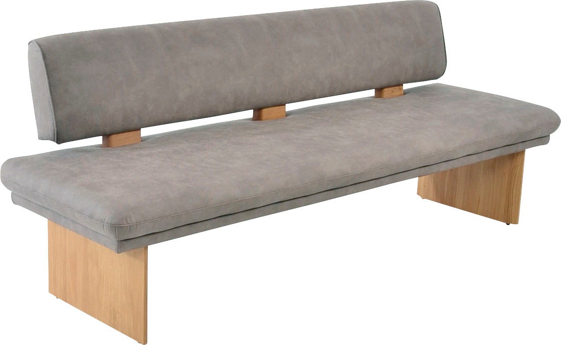 K+W Komfort & Wohnen Polsterbank »Longbeach«, (1 St.), Spitzkissenoptik im Sitz, wahlweise in der Breite 204cm oder 224cm