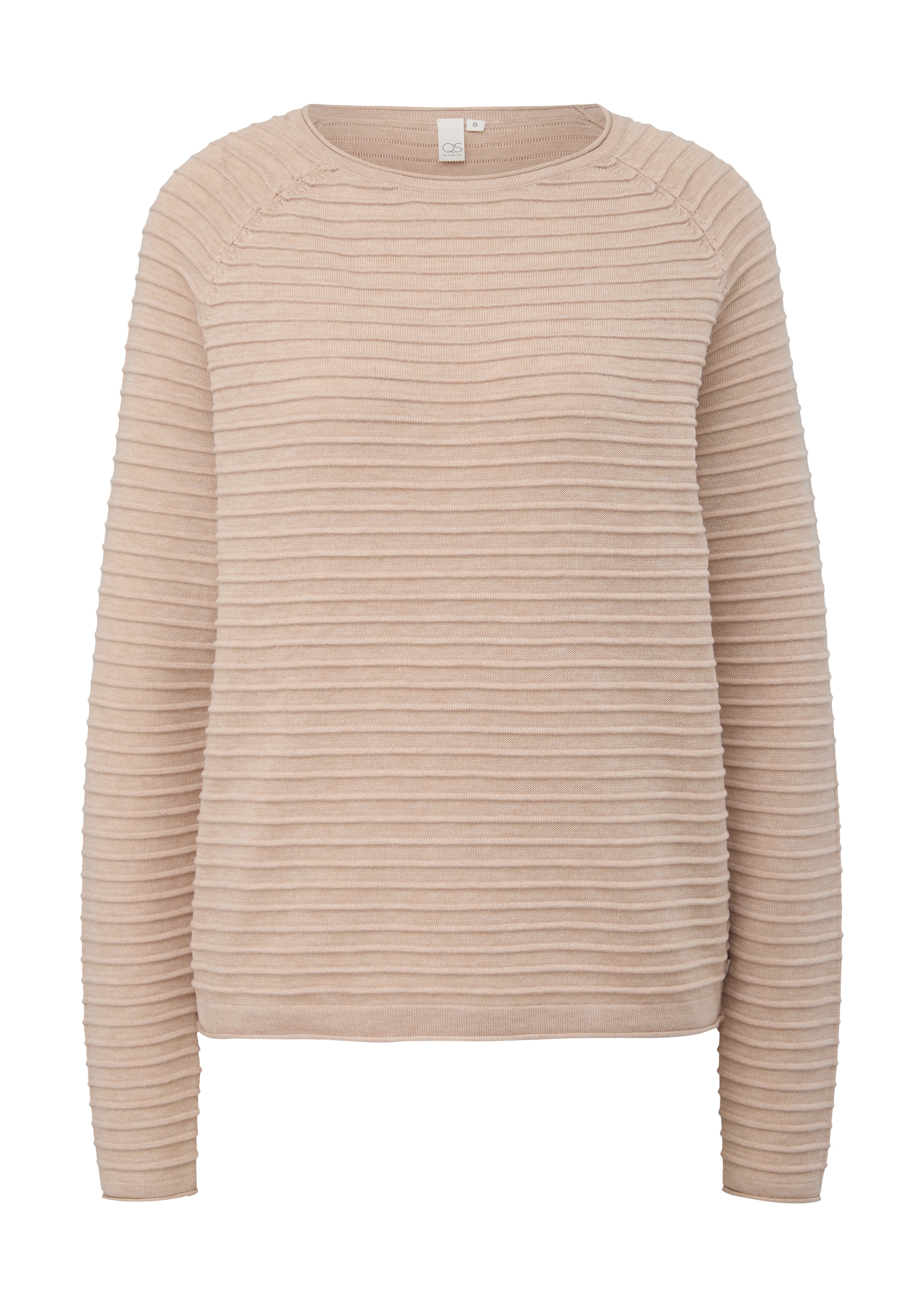 QS Strickpullover, mit Strukturmuster
