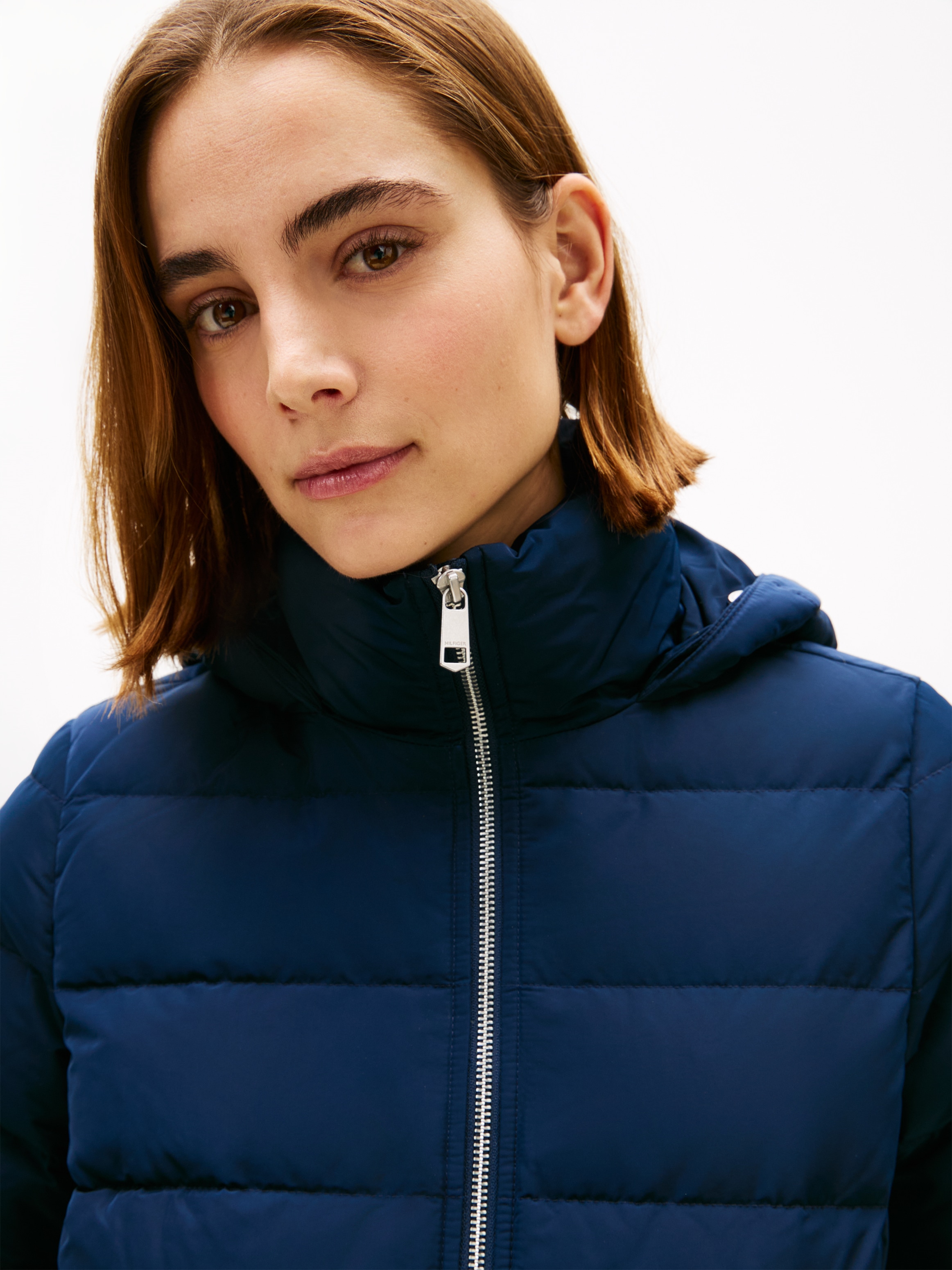 Tommy Hilfiger Steppjacke »MW DOWN SLIM JACKET WITH FUR« mit Kapuze mit Fellimitat