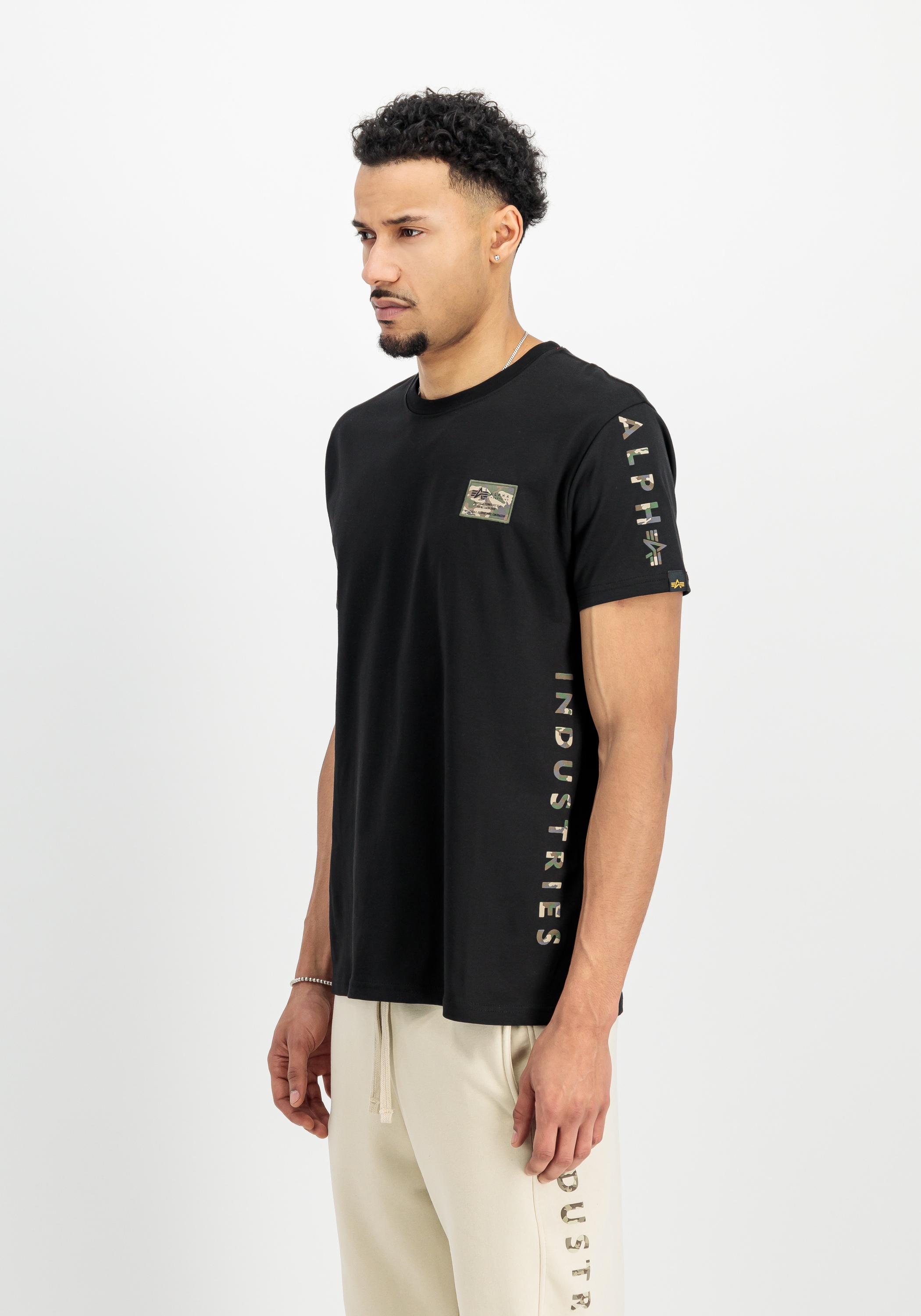 Alpha Industries T-Shirt »Alpha Industries Men - T-Shirts Camo Sleeve T«