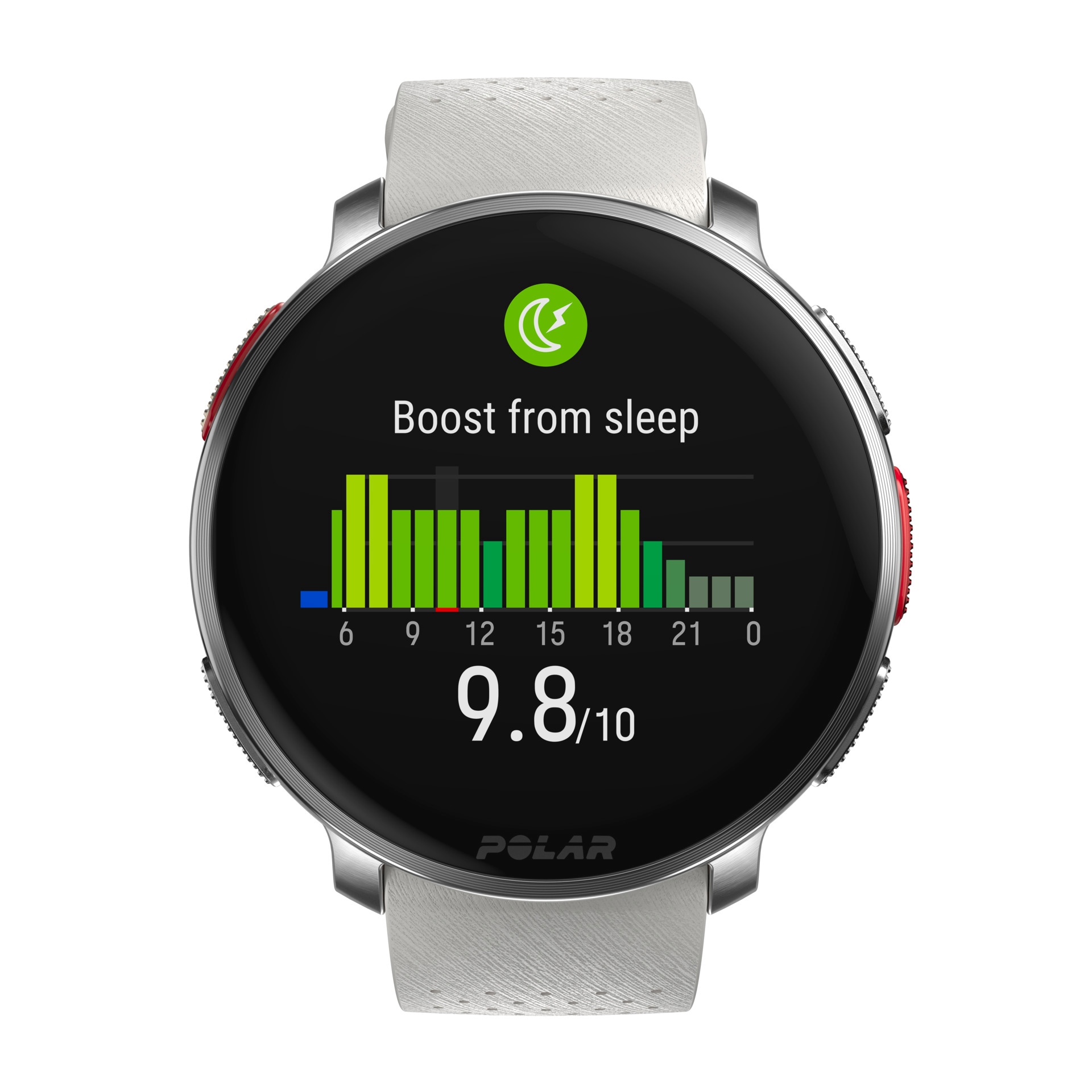 Polar Smartwatch »VANTAGE V3«, (3,5 cm / 1,39 Zoll), 32 GB, Premium-Multisportuhr Silikon-Armband S-L)