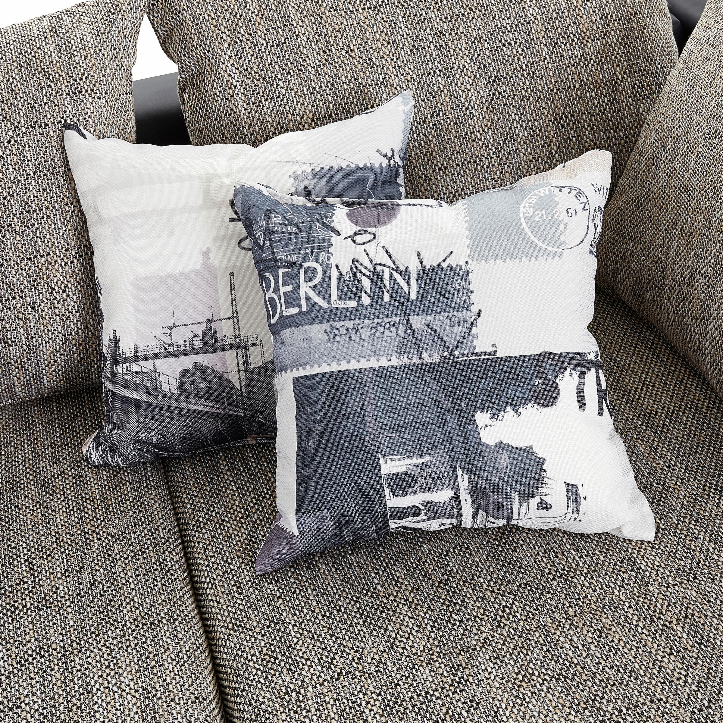 COLLECTION AB Ecksofa »John L-Form«, mit Bettfunktion, Bettkasten und integriertem Regal