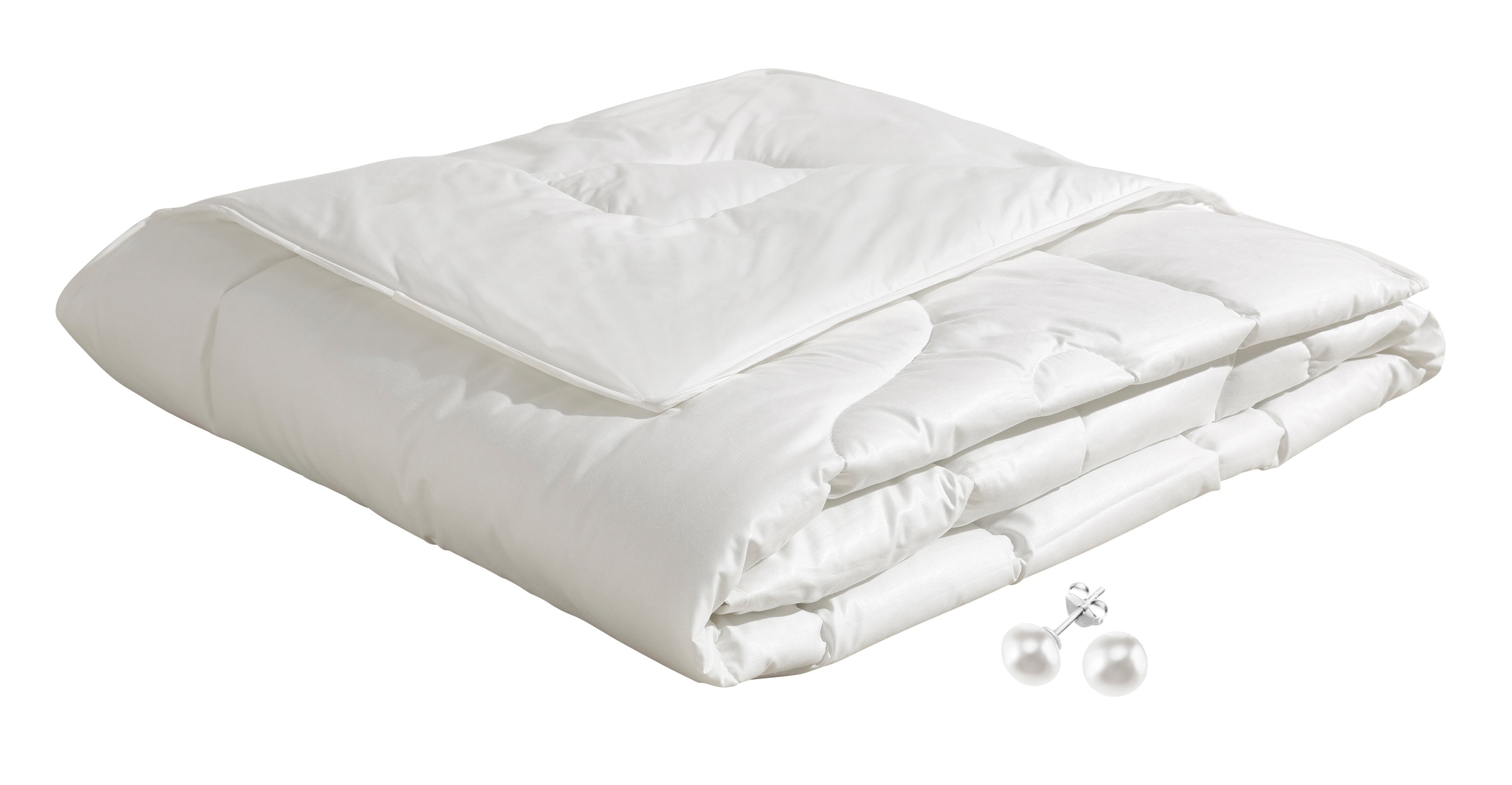 Beco Kunstfaserbettdecke »Aerelle™ Blue Bettdecke mit Gratis-Perlenohrsteck günstig online kaufen