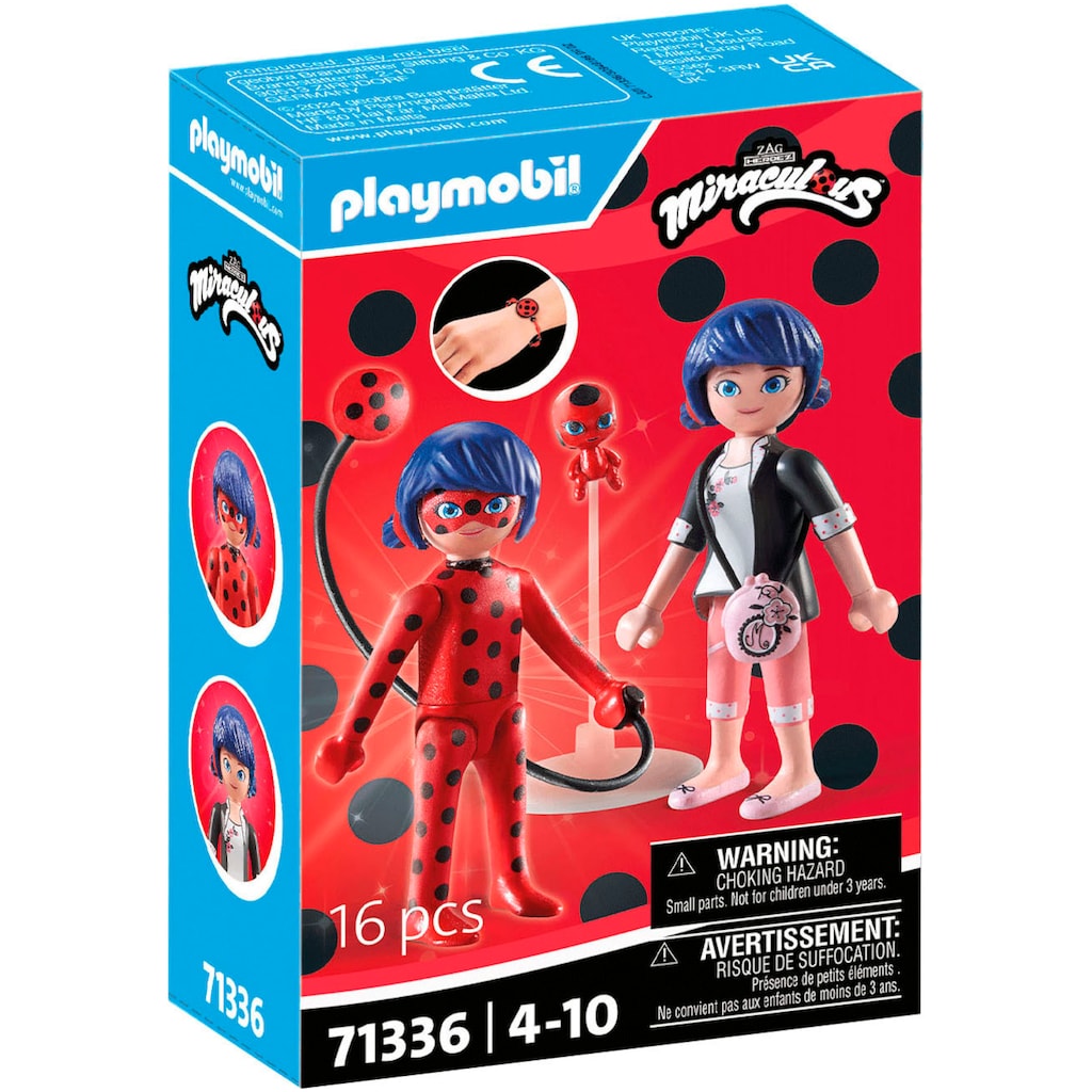 Playmobil® Konstruktions-Spielset »Miraculous: Marinette & Ladybug (71336), Miraculous«, (16 St.), Made in Europe