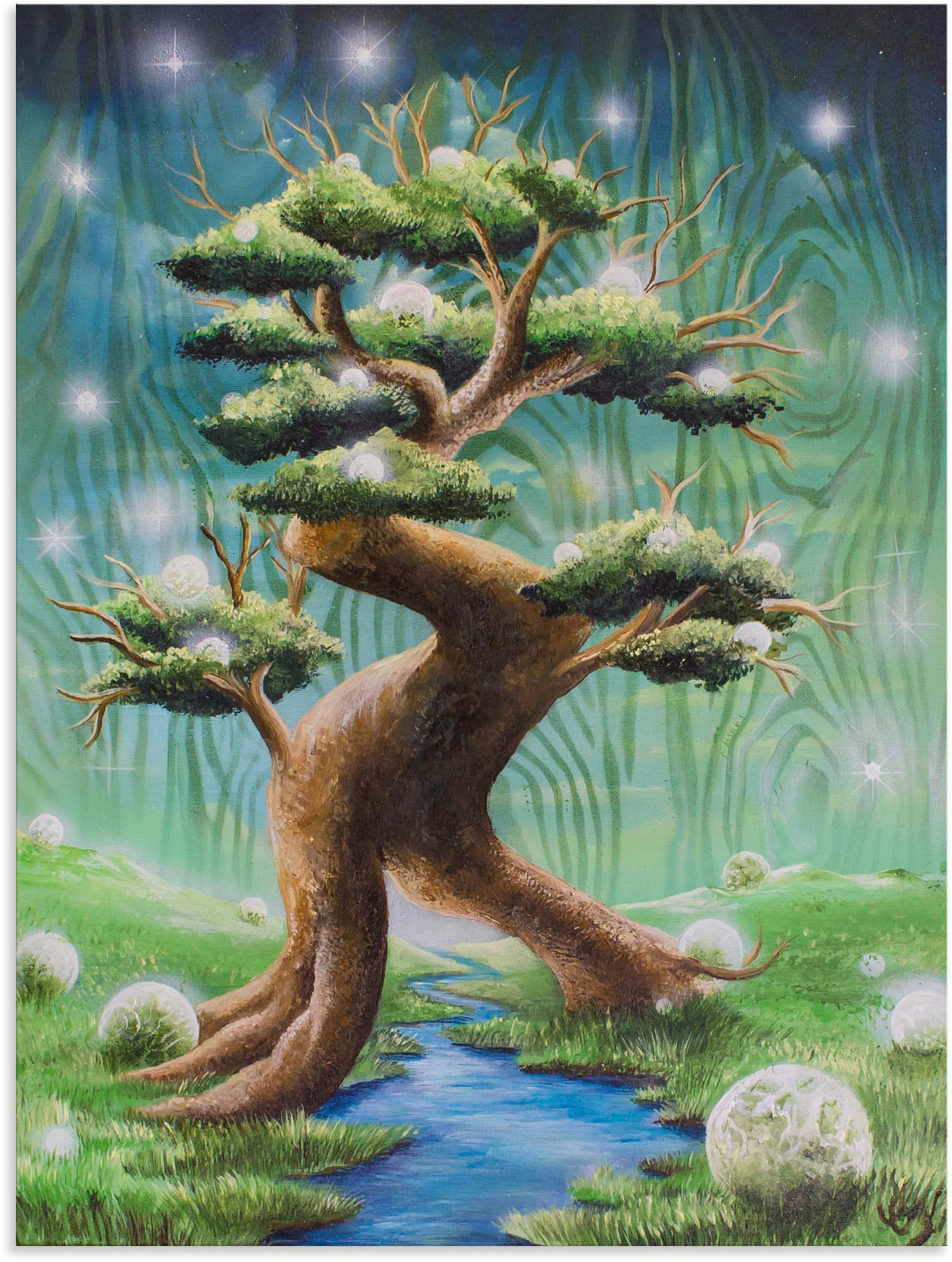 Artland Wandbild »Der Zauberbaum«, Rechnung (1 Leinwandbild, Größen versch. Poster bestellen in oder als auf Landschaften, St.), Alubild, Wandaufkleber