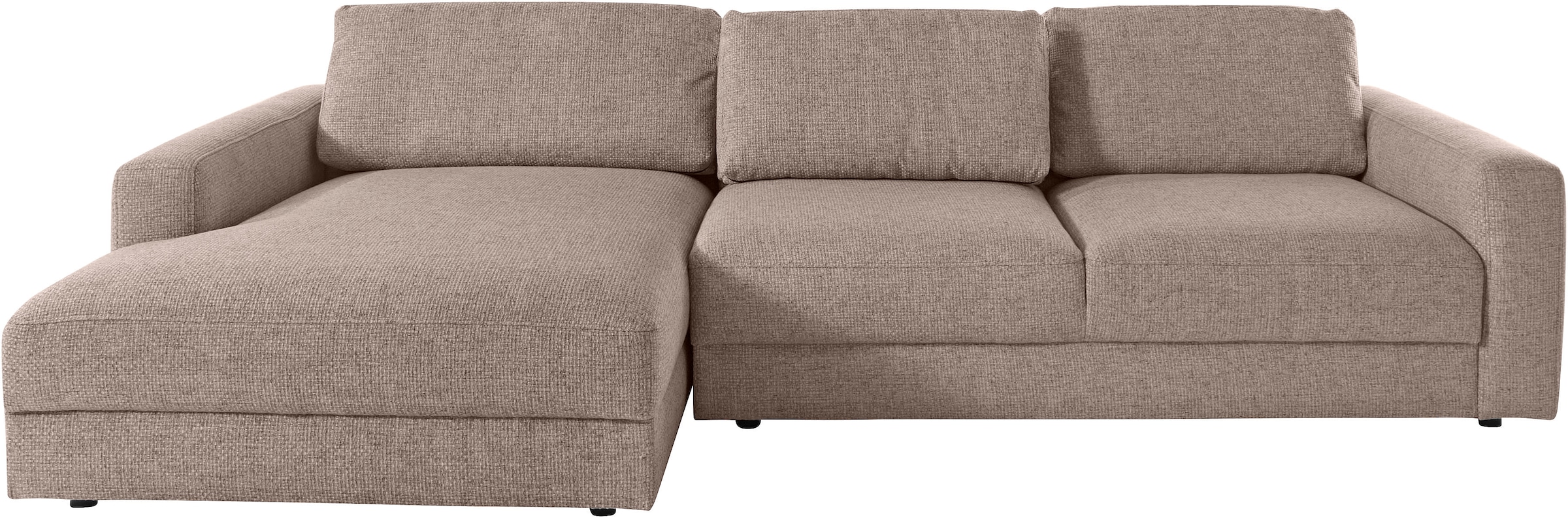 Places of Style Ecksofa »Bloomfield, L-Form«, extra tiefe Sitzfläche, wahlweise mit Sitztiefenverstellung