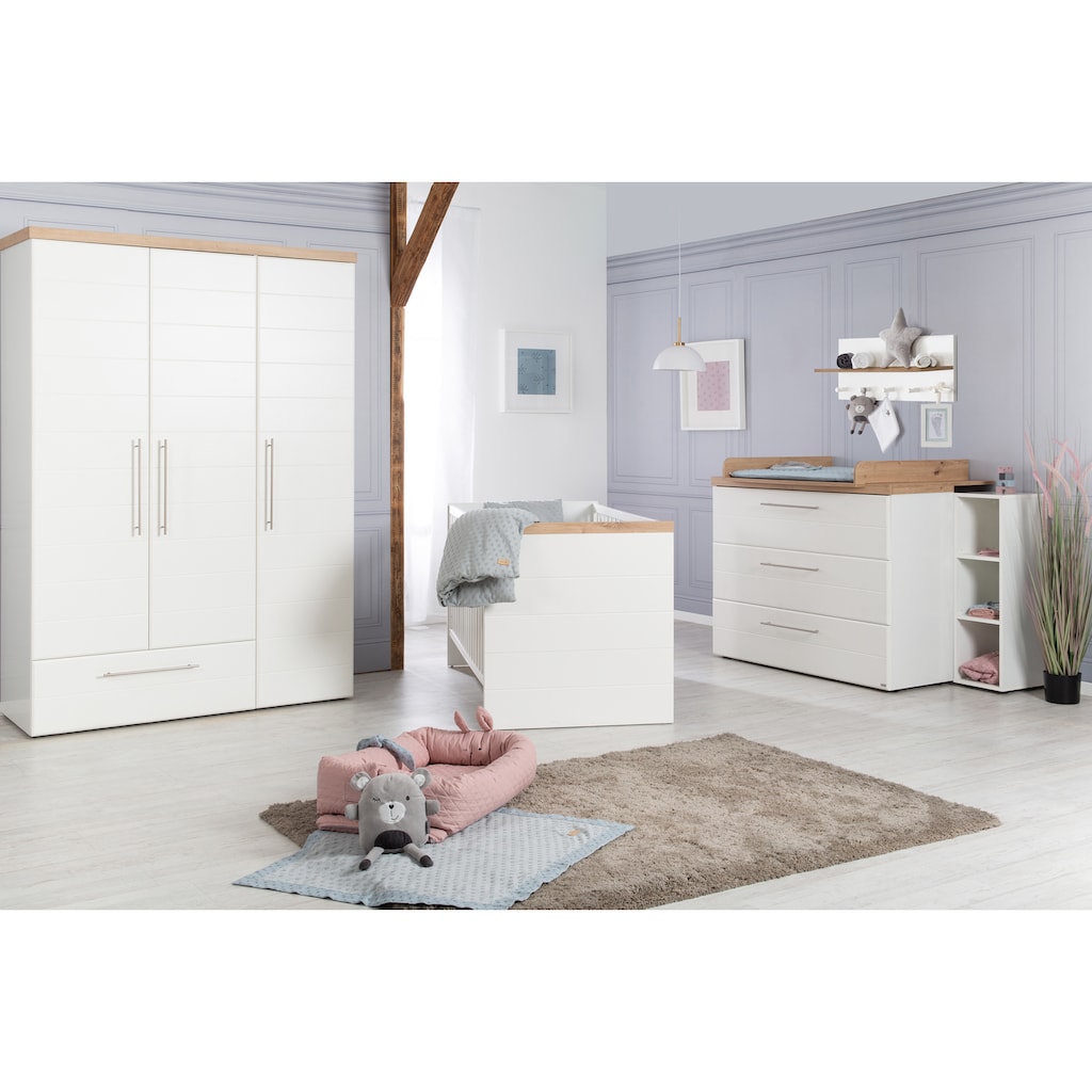 roba® Babyzimmer-Komplettset »Nele«, (Set, 3 St., Kinderbett, Schrank, Wickelkommode)