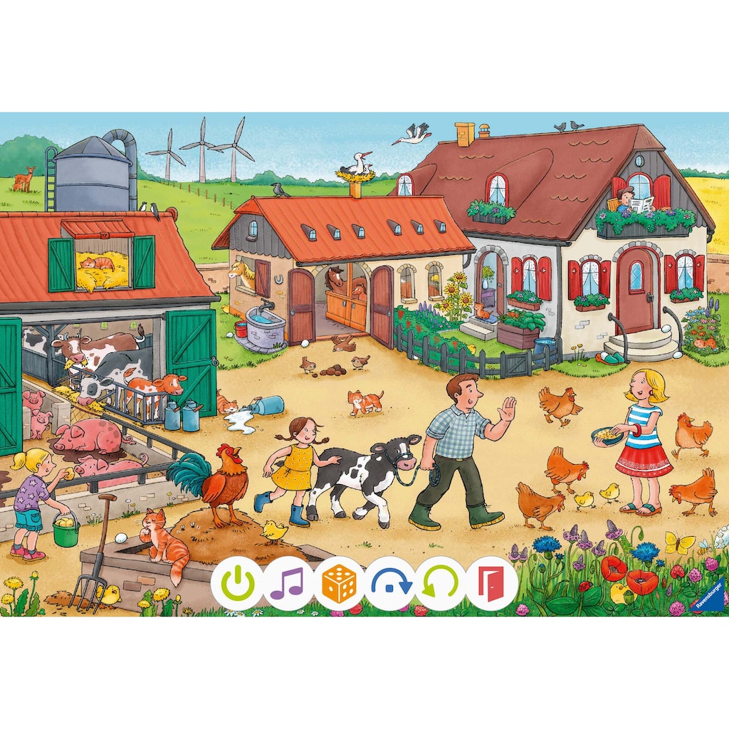 Ravensburger Puzzle »tiptoi® Puzzle für kleine Entdecker: Bauernhof«