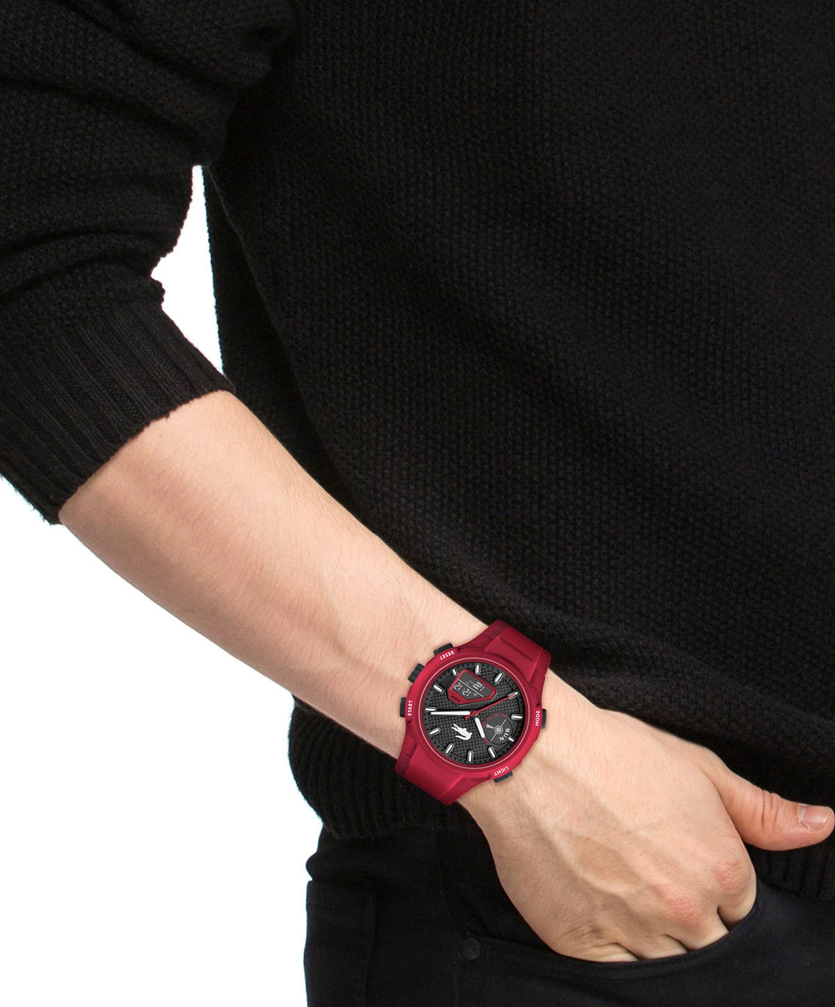 Lacoste Chronograph »LC33«, Armbanduhr, Quarzuhr, Herren, analog, digital, Stoppfunktion