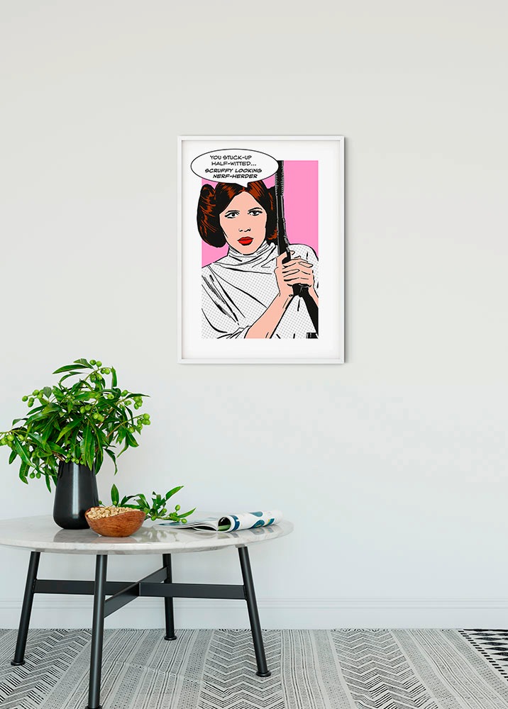 Komar Bild "Star Wars Classic Comic Quote Leia", Star Wars, (1 St.), Wandbi günstig online kaufen
