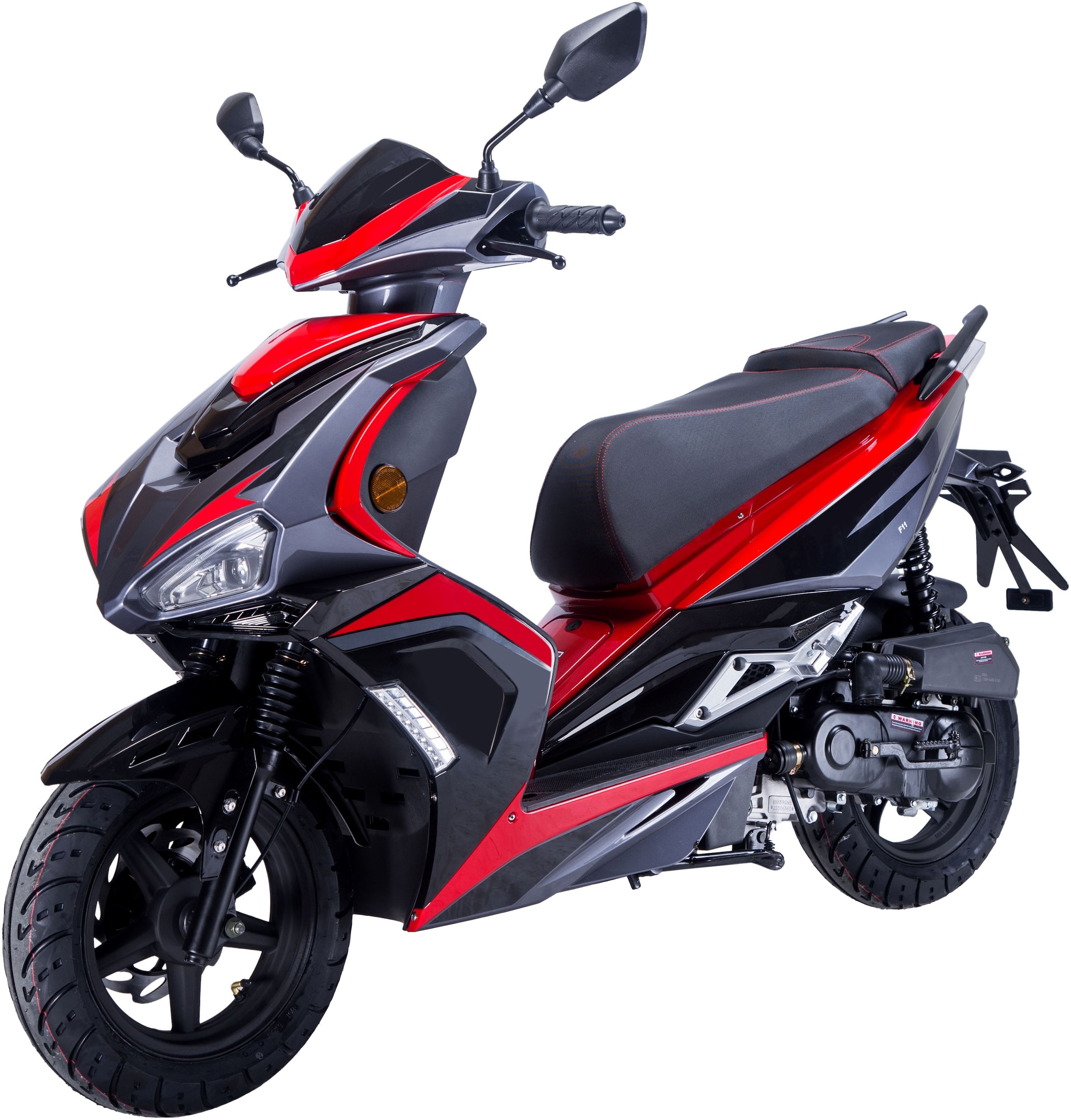 GT UNION Motorroller »Striker 25«, 49,5 cm³, 25 km/h, Euro 5, 2,7 PS, Luftgekühlter Motor