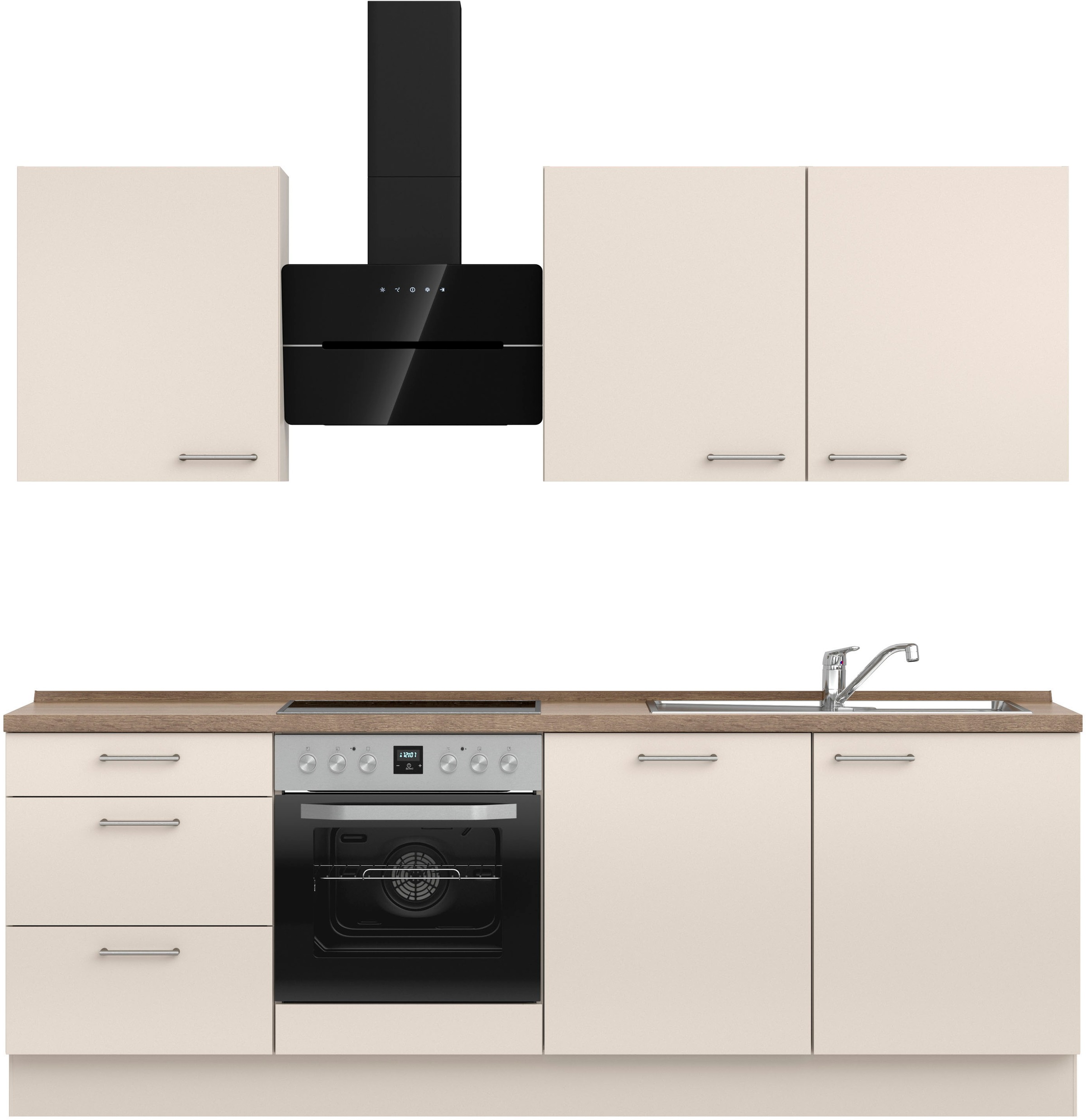 nobilia® Küchenzeile »"Laser II", Ausrichtung wählbar, Breite 240 cm«, vorm günstig online kaufen