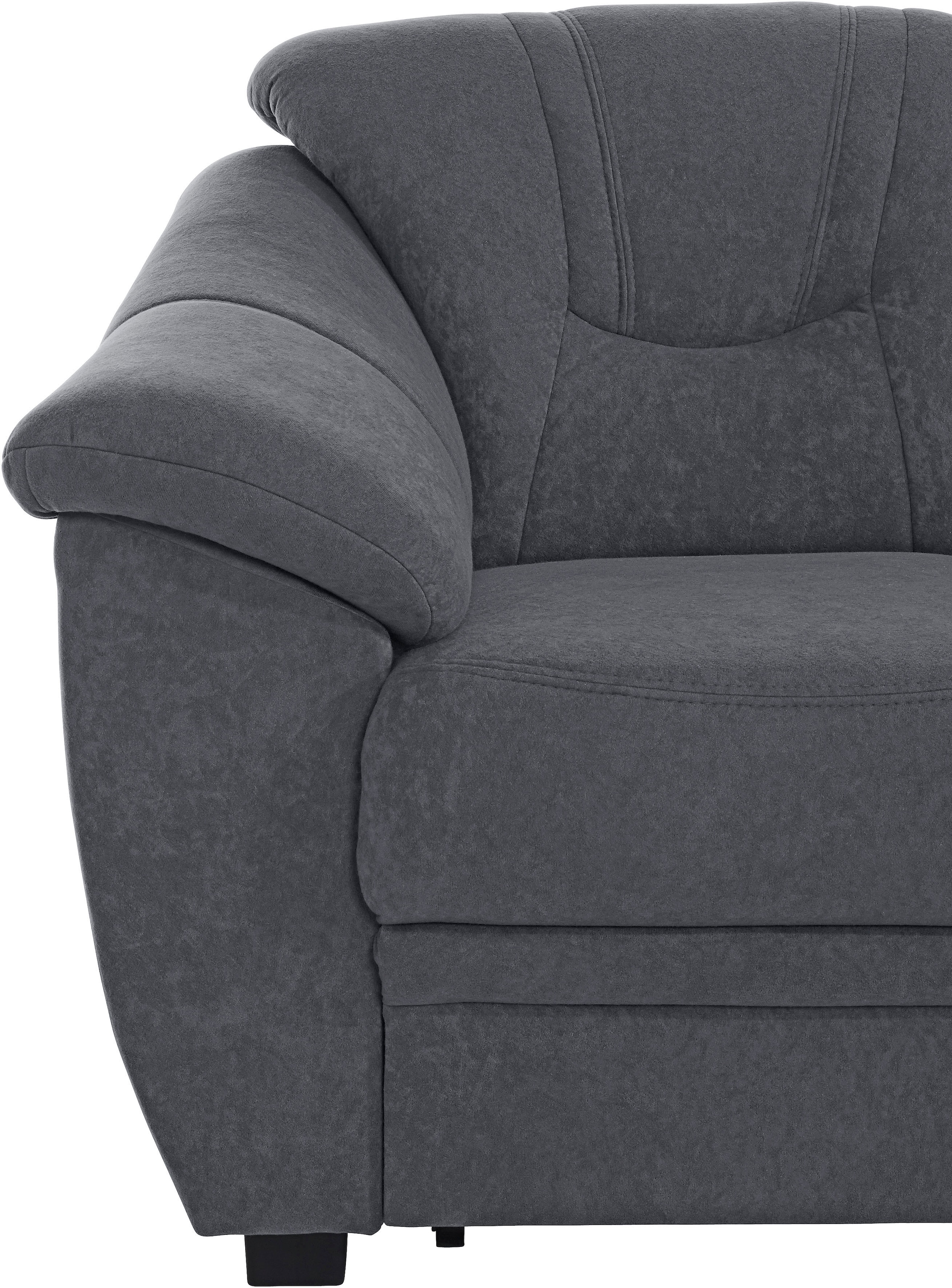 sit&more Ecksofa »Savoni L-Form«, wahlweise mit Bettfunktion
