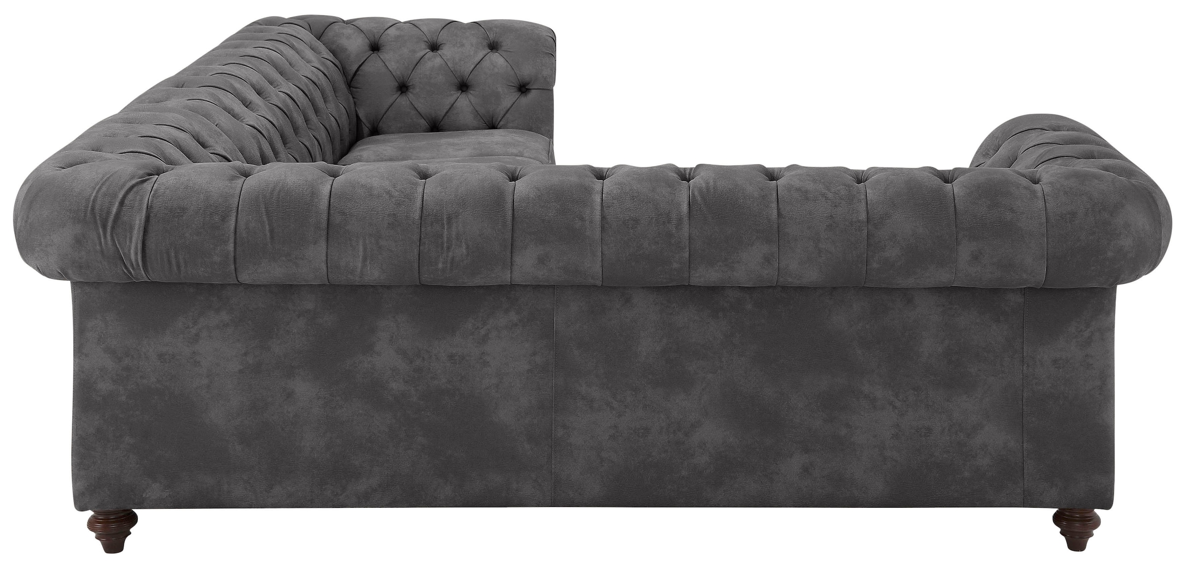 Home affaire Chesterfield-Sofa »Chesterfield Ecksofa, auch in Leder L-Form«, hochwertige Knopfheftung, langer Schenkel links oder rechts wählbar