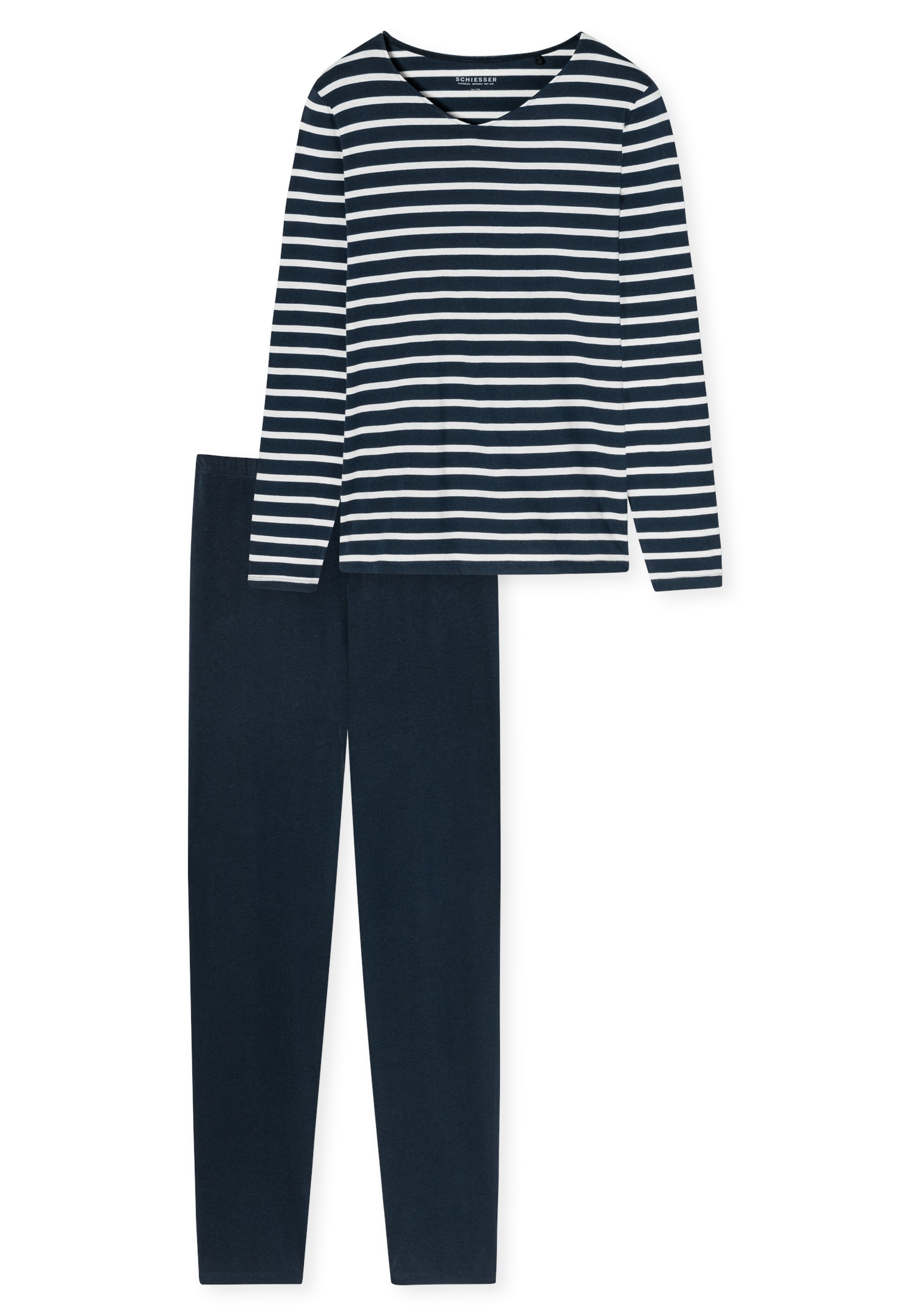 Schiesser Pyjama »"Casual Essentials"«, (2 tlg.), mit lässigem Design