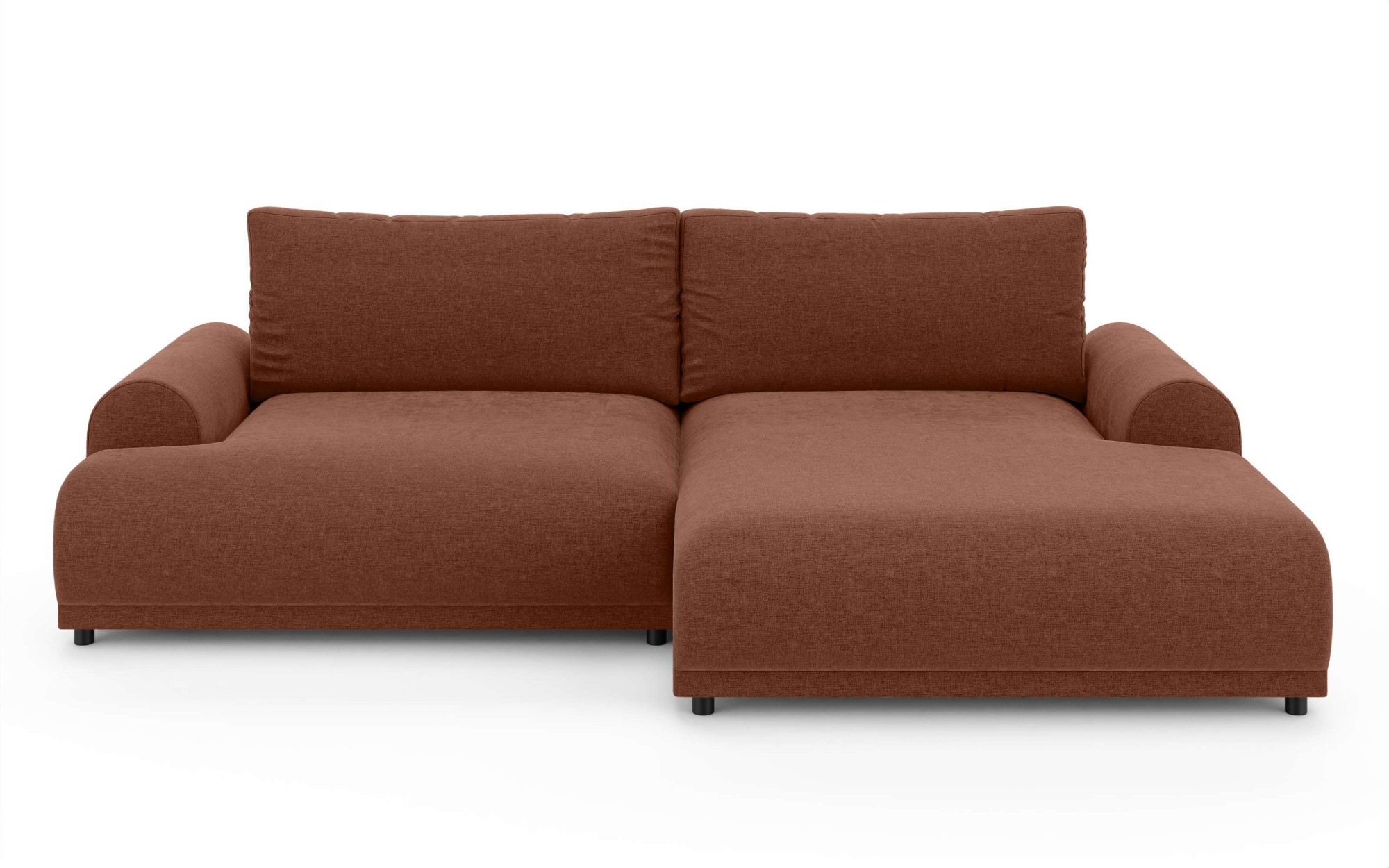 INOSIGN Ecksofa »Marsby, mit Bettfunktion und Bettkasten, Maße: B/H/T 242/65/145 cm«, L-Form mit Wellenunterfederung, Recamiere links oder rechts bestellbar