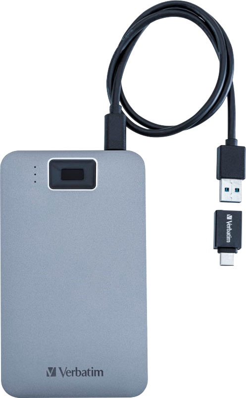 Verbatim externe HDD-Festplatte »Executive Fingerprint Secure 2TB«, 2,5 Zoll, Anschluss USB 3.2 Gen-1