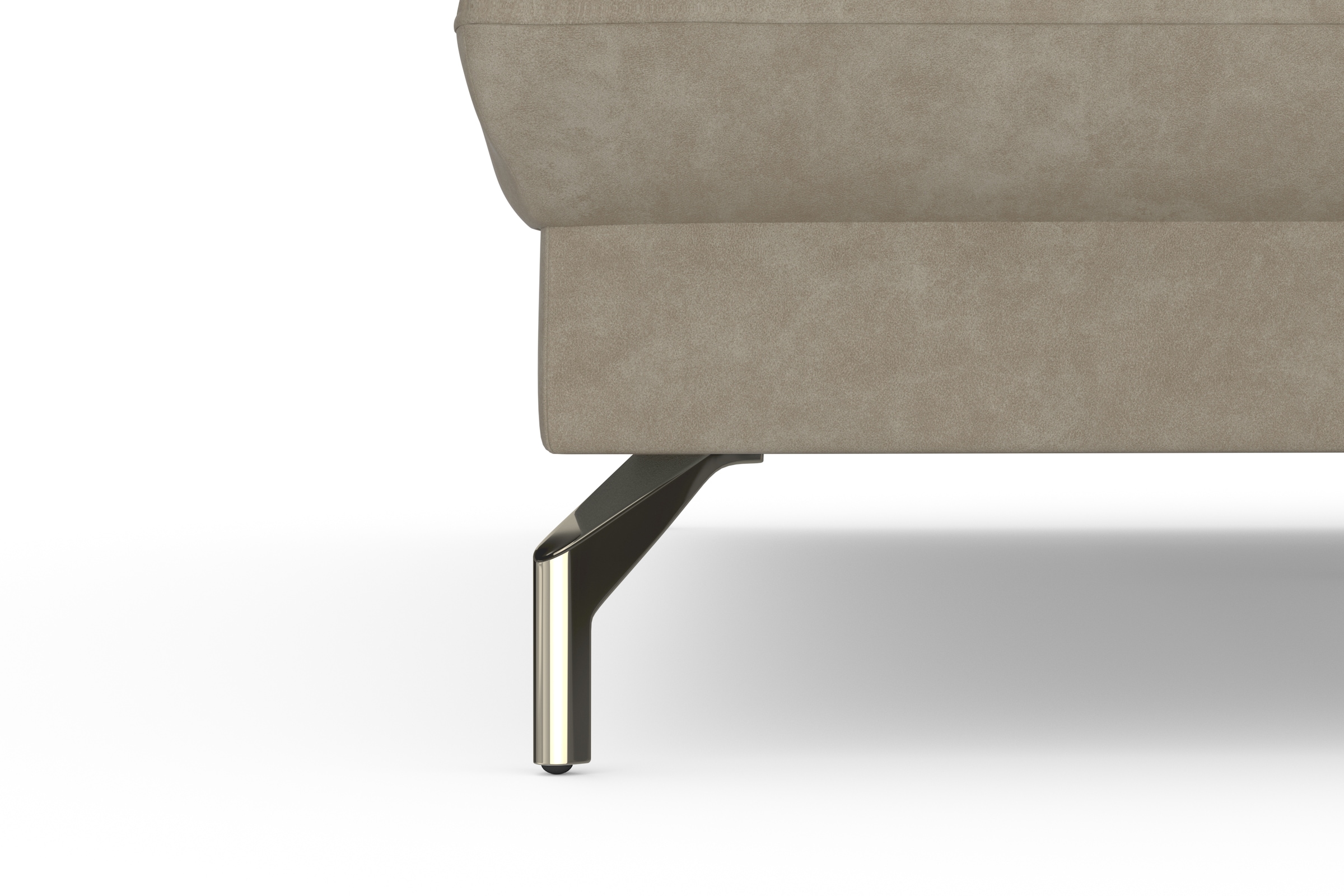 sit&more Ecksofa »Fashion L-Form«, wahlweise mit Kopfteilverstellung, Vorziehsitz, motorisch, Nickelfüße