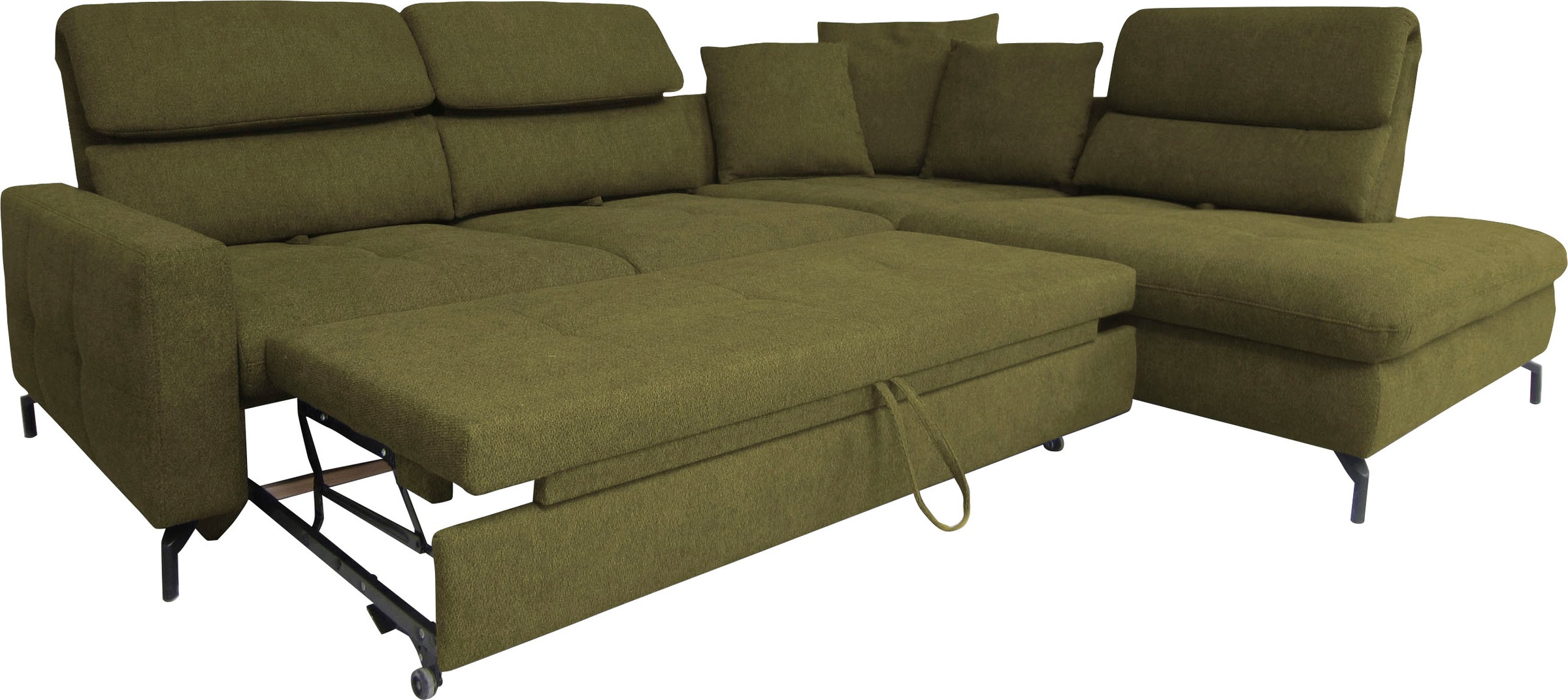 alina Ecksofa »Louis«, Breite 260 cm, Rückenlehnenverstellung, wahlweise mit Bettfunktion