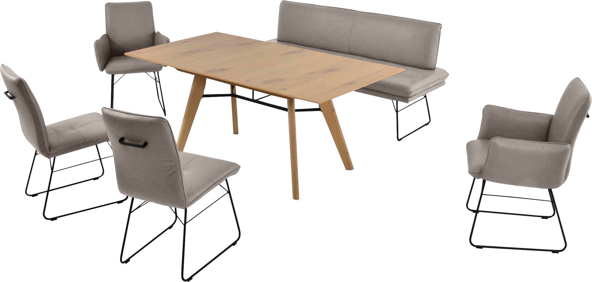 K+W Komfort & Wohnen Essgruppe »Giacomo IV« 6 Stk. tlg. Polsterbank in 2 Gr günstig online kaufen