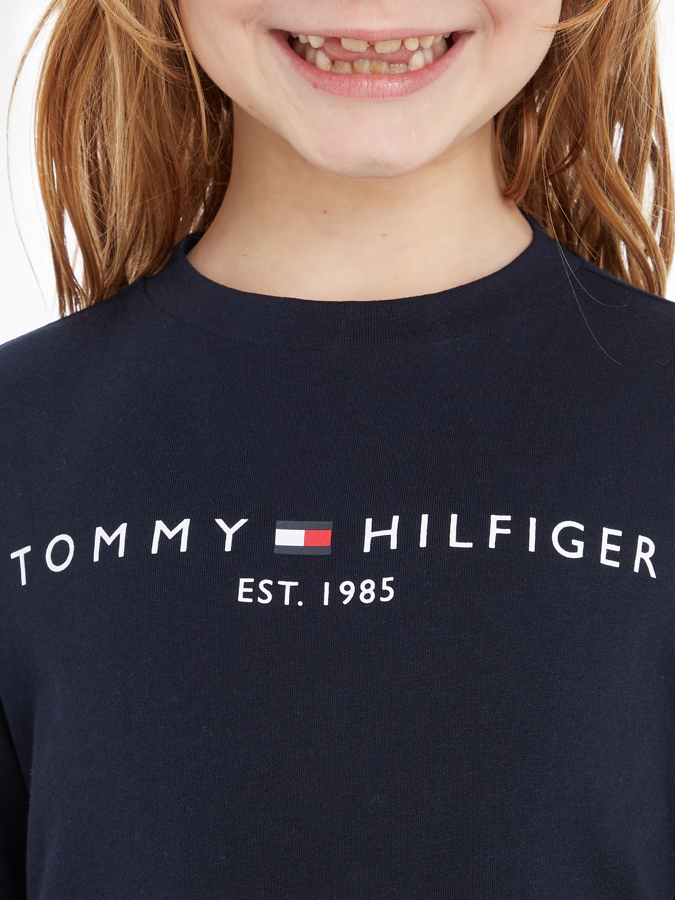 Tommy Hilfiger Langarmshirt »U ESSENTIAL TEE L/S«, mit Logodruck