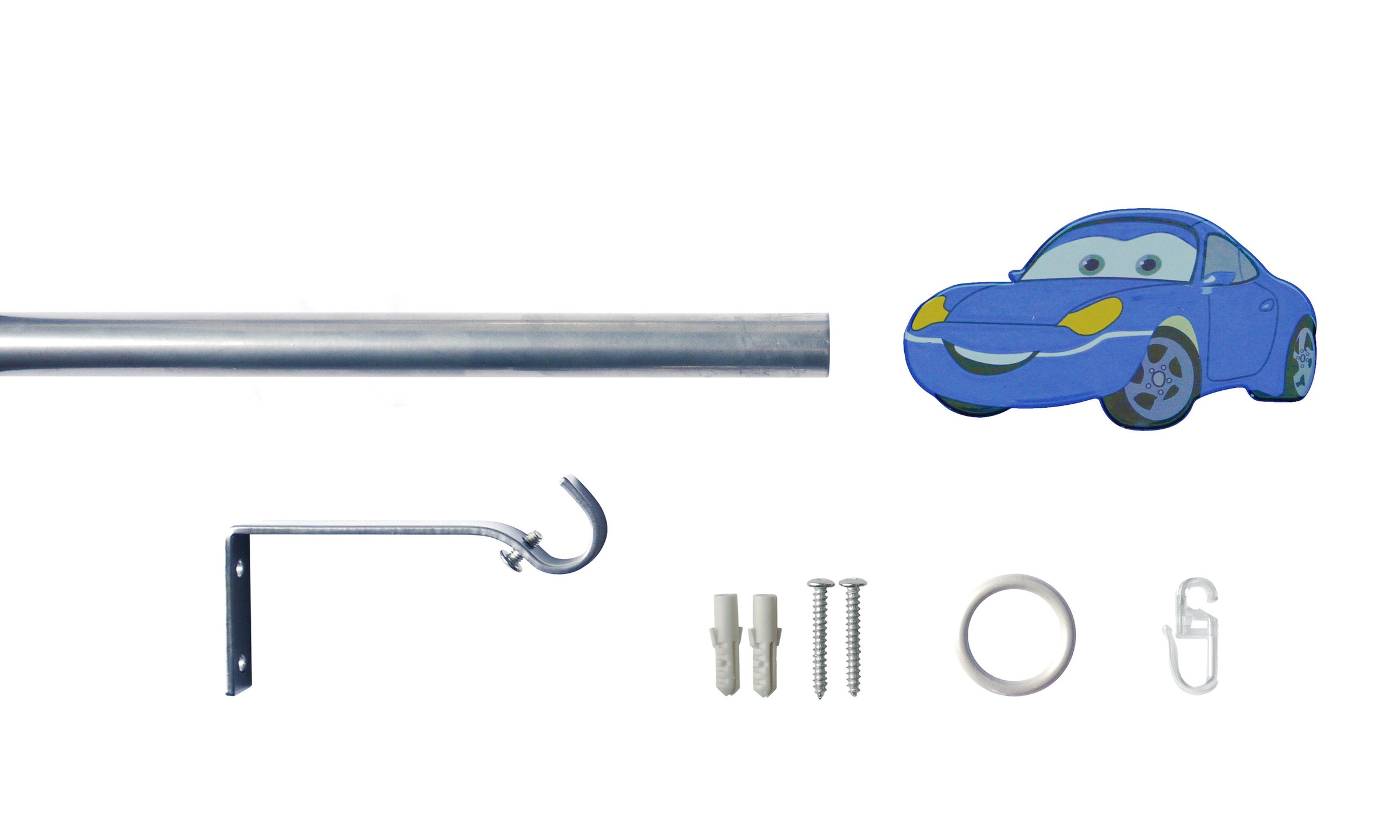 Good Life Gardinenstange »Racer« Ø 16 mm 1 läufig-läufig ausziehbar silberf günstig online kaufen