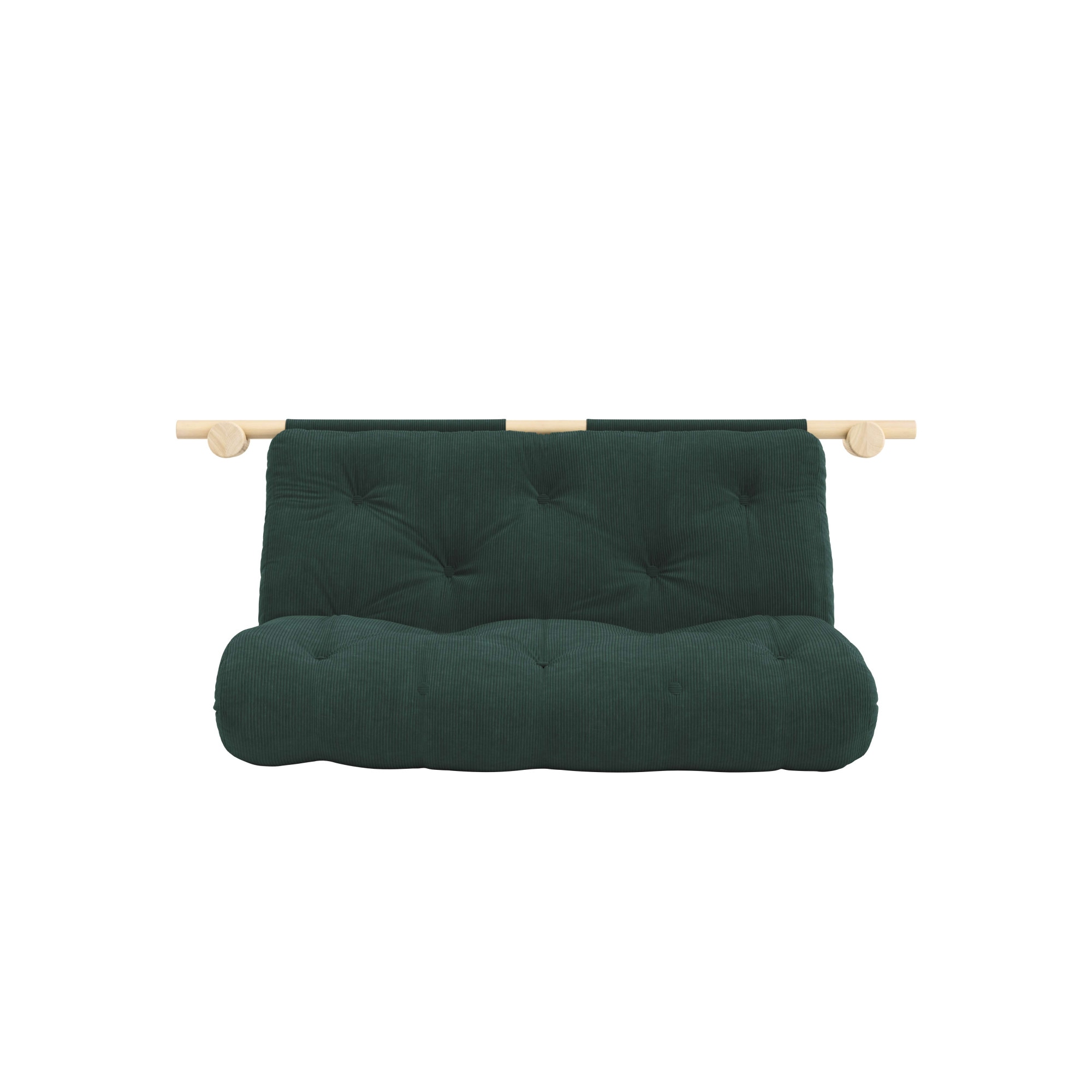 Karup Design Schlafsofa »Hooked Schlafsessel, Sitz- und Schlafplatz, Wandmontiert, platzsparend«, Futonmatratze inkl. Halterungsset aus FSC®-zertifiziertem Massivholz
