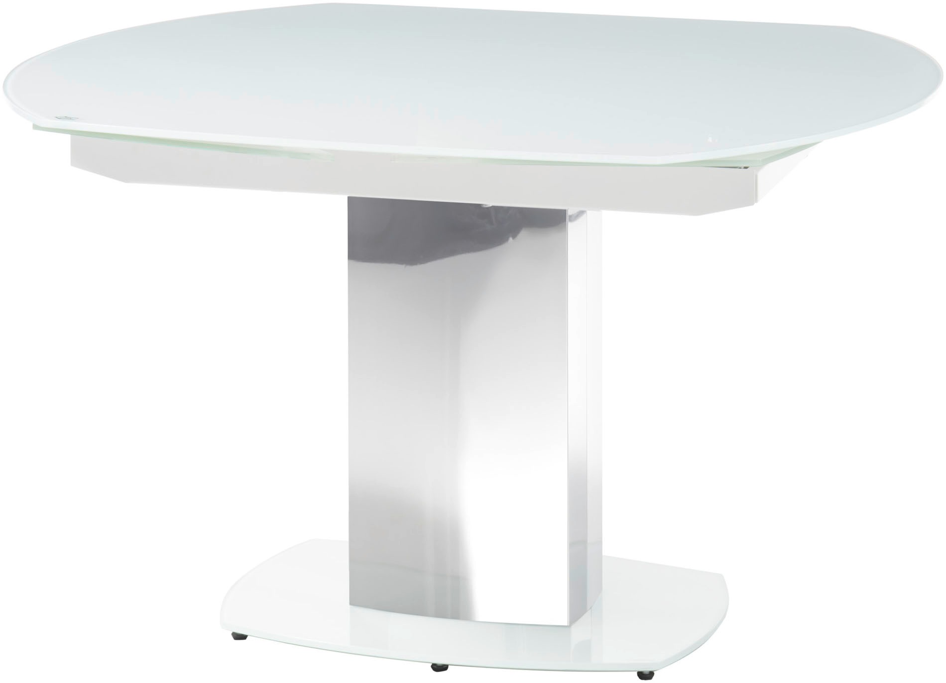 Stolkom Esstisch »Jackson Glastisch Weiß, Tisch ausziehbar, BxHxT 130-190x7 günstig online kaufen