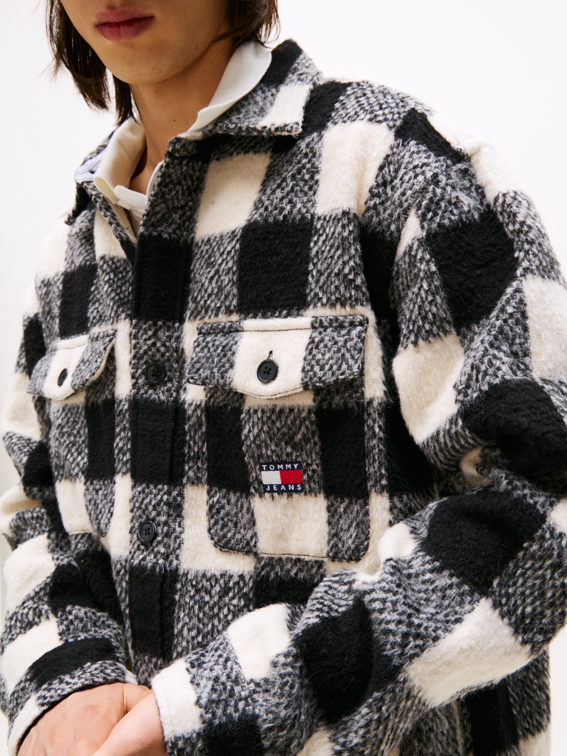 Tommy Jeans Hemdjacke »TJM CHECK OVERSHIRT« Flanell, oversized, dezent strukturiert