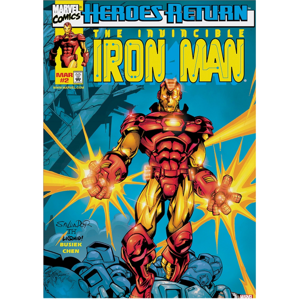 MARVEL Leinwandbild »The Invincible Iron Man«, (1 St.)