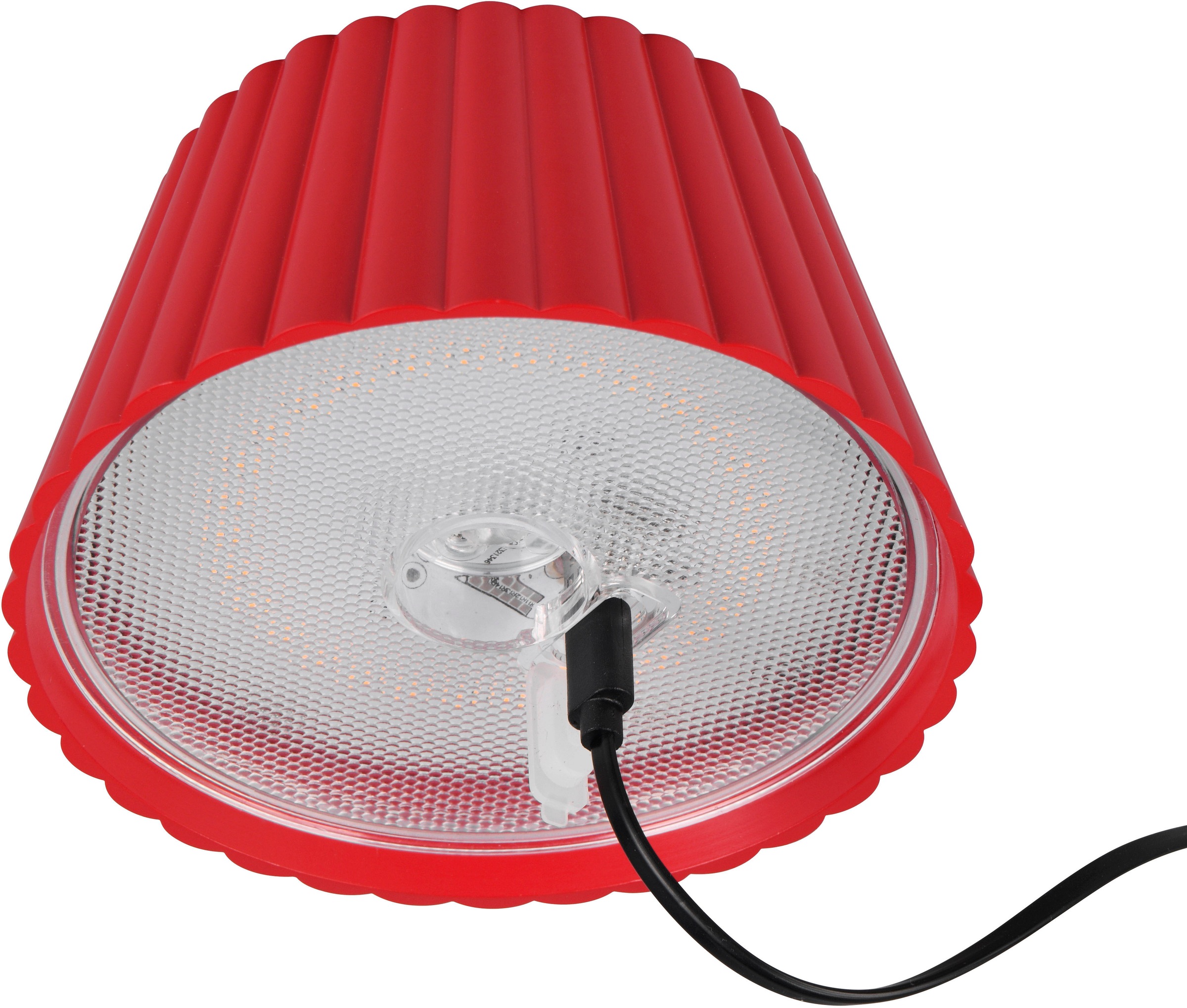 REALITY Leuchten LED Außen-Tischleuchte »SUAREZ«, 1 flammig, Leuchtmittel LED-Board | LED fest integriert, Outdoor Akku Tischlampe inkl Ladestation USB-C, Touch-Dimmer Höhe 39cm
