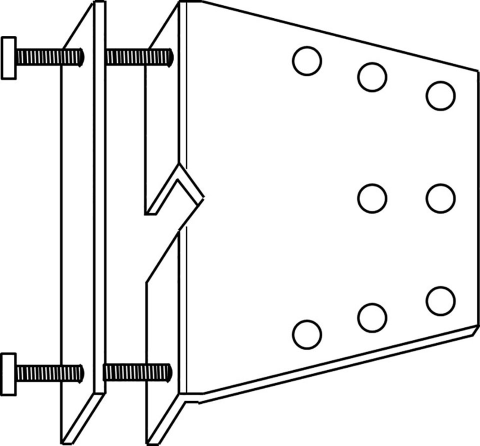 Pyramis Armaturen-Befestigungselement »Stabilisierungsplatte für Armaturen« 65x85 mm, für schwere Armaturen