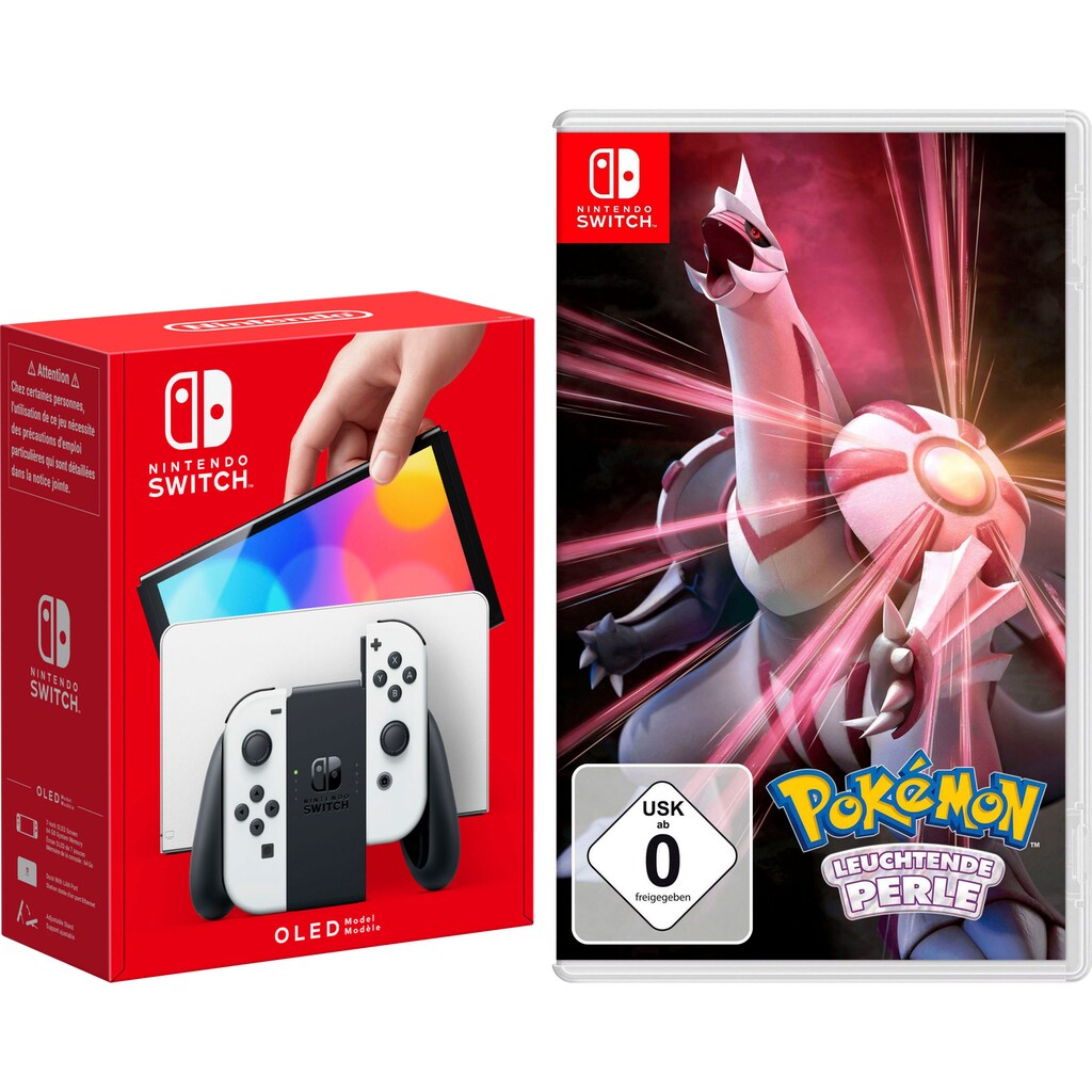 Nintendo Switch Spielekonsole, OLED-Modell inkl. Pokémon Leuchtende Perle