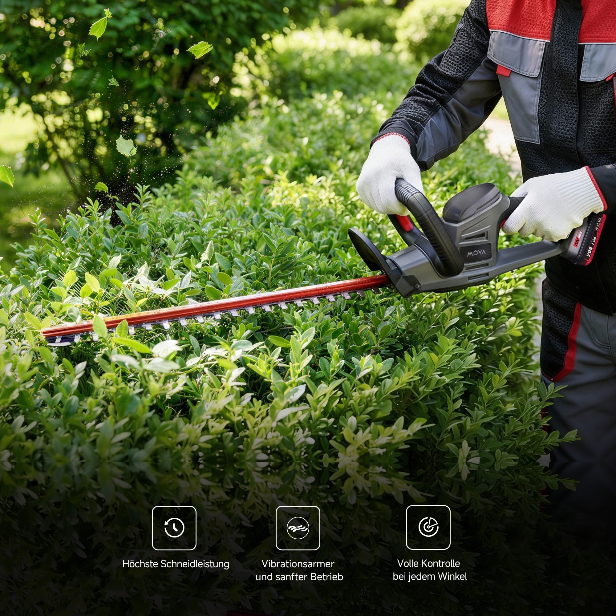 Mova Akku-Heckenschere »Hedge Trimmer GH221« (1 Stk. tlg.)