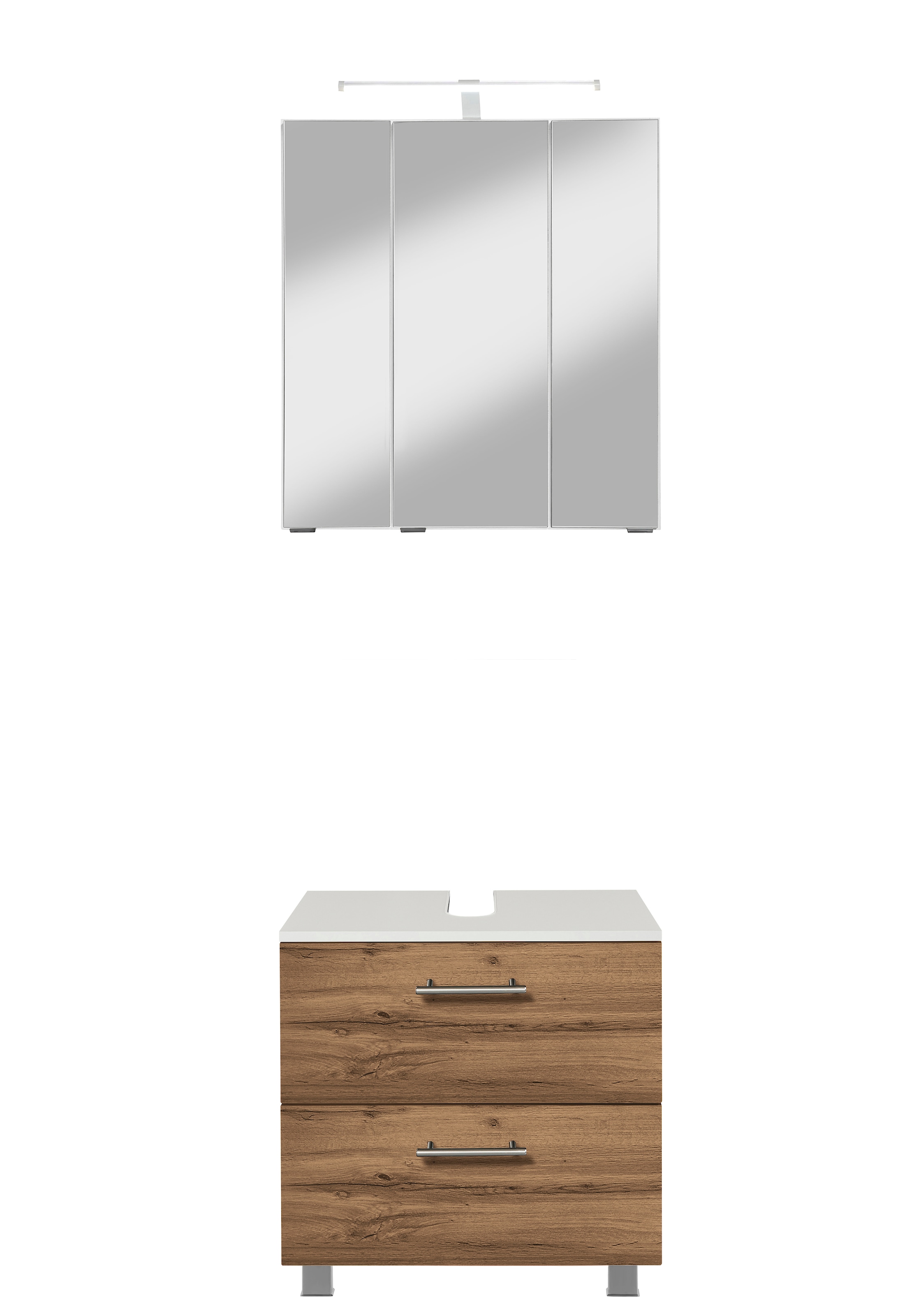 welltime Badmöbel-Set »"Trento", Badezimmer-Set, Waschbeckenunterschrank, S günstig online kaufen