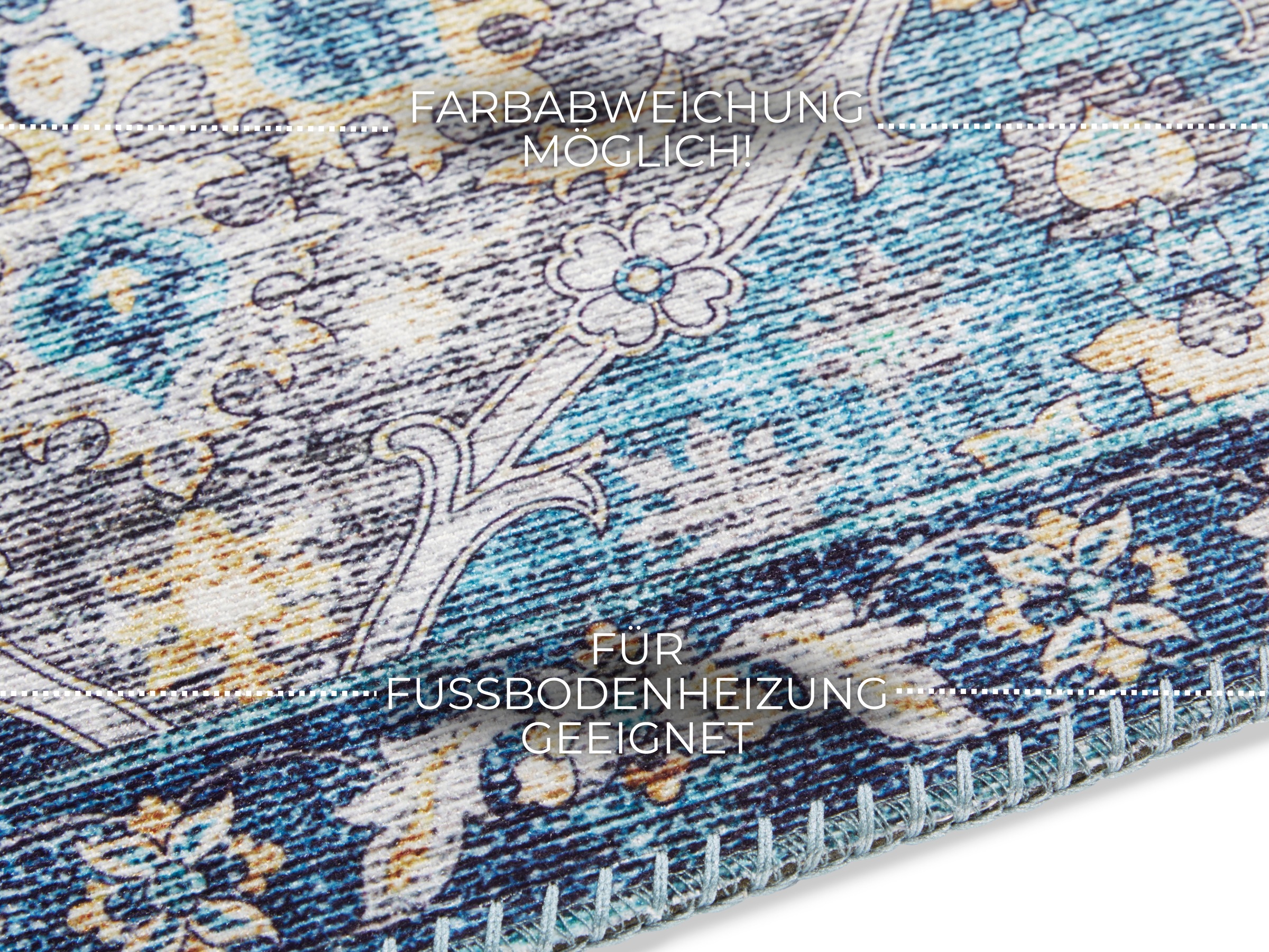 ELLE DECORATION Teppich »Kashmir Ghom«, rechteckig, 5 mm Höhe, Orientalisch günstig online kaufen