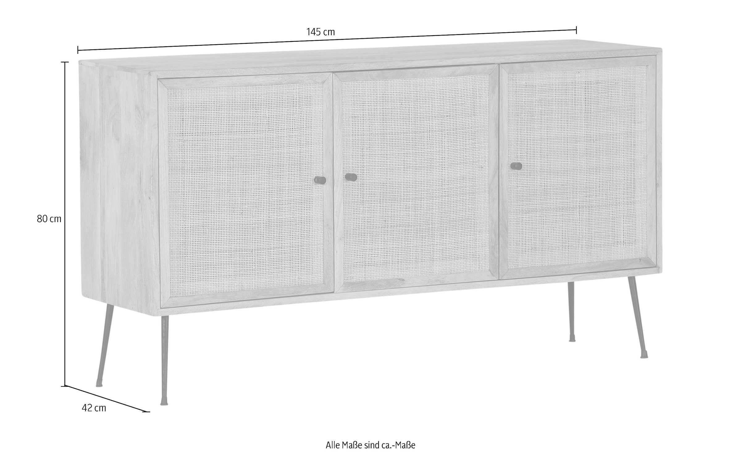 Gutmann Factory Sideboard, Kommode, Breite 145 cm