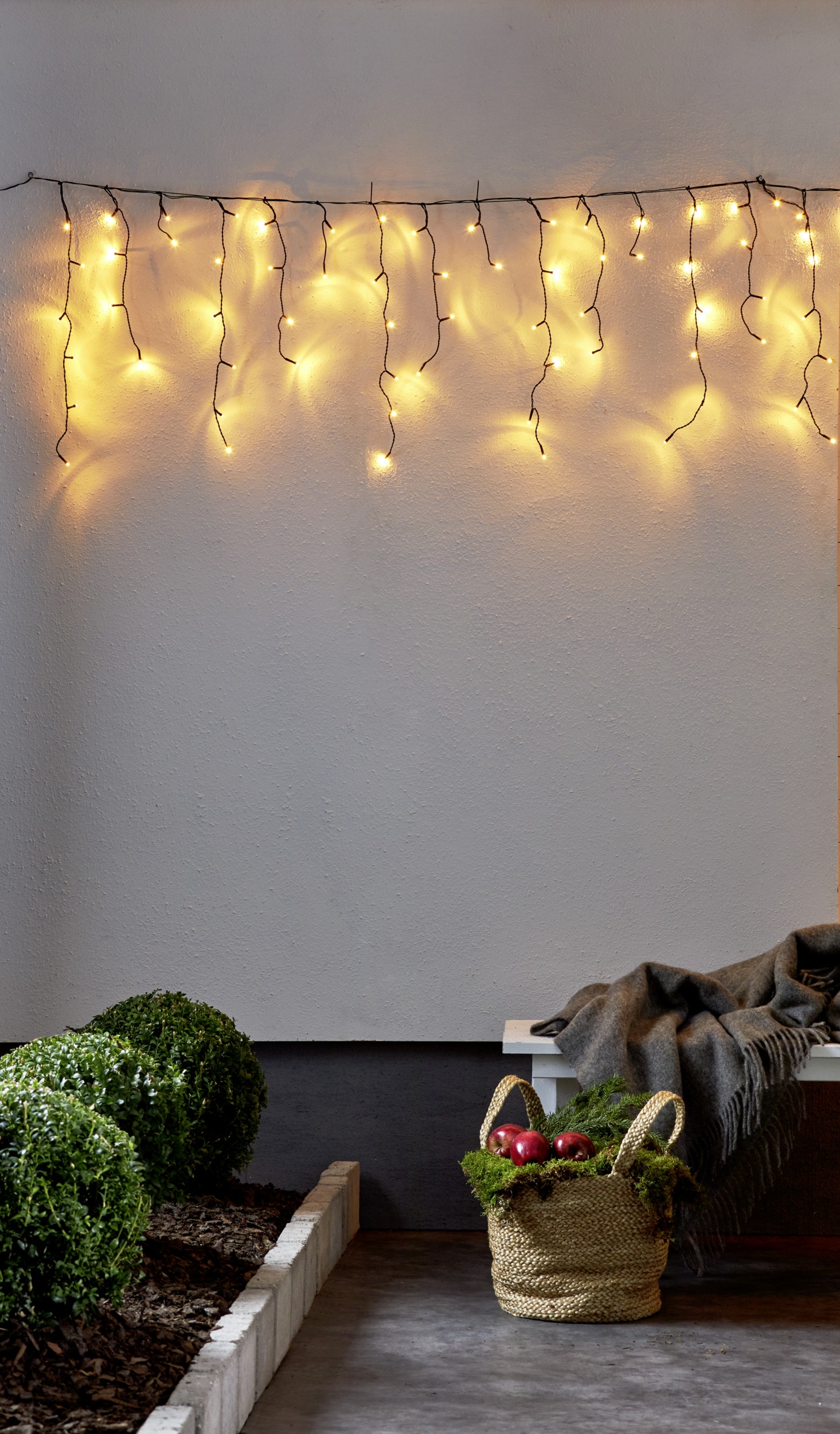 EGLO Lichterkette »außen Golden Warm White, Weihnachtslicht, IP44, 590 cm« 240 Stk.-flammig