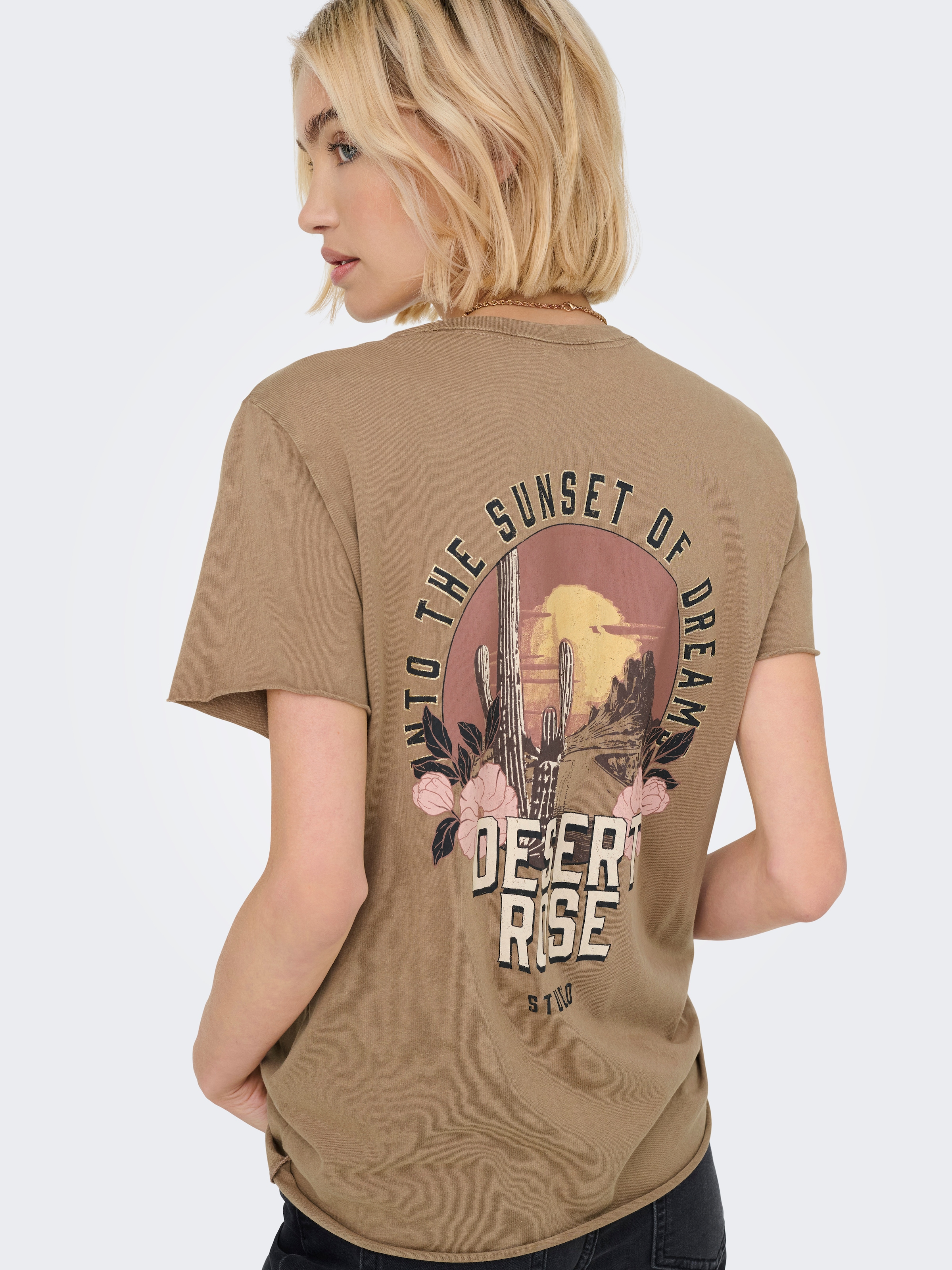 ONLY Rundhalsshirt »ONLLUCY REG S/S TOP JRS NOOS« unterschiedlich bedruckt